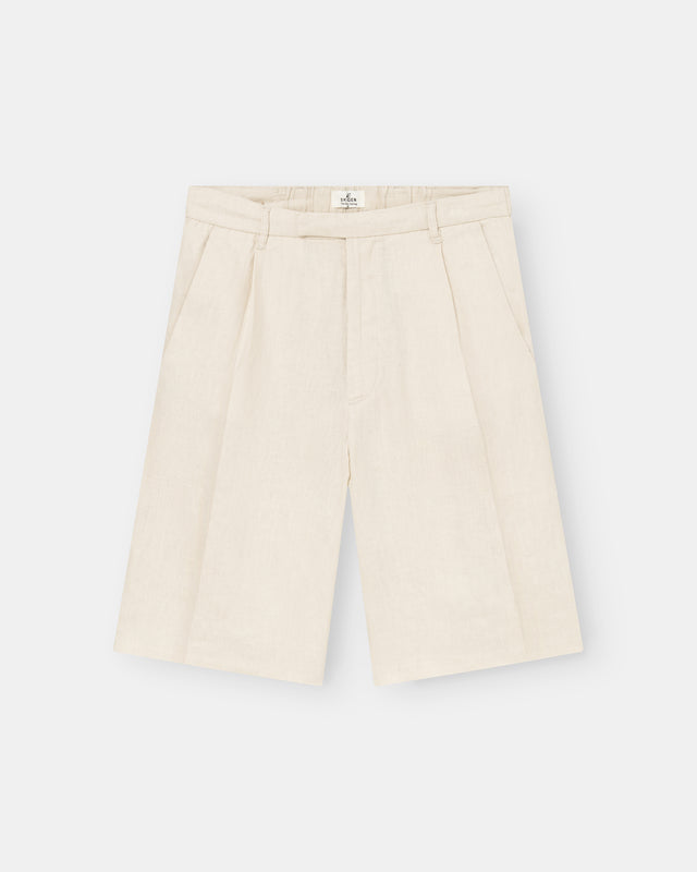Pleated Baggy shorts Beige