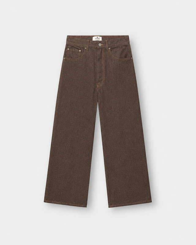 Raw Selvedge Denim Jeans brown