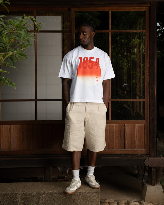 Pleated Baggy shorts Beige
