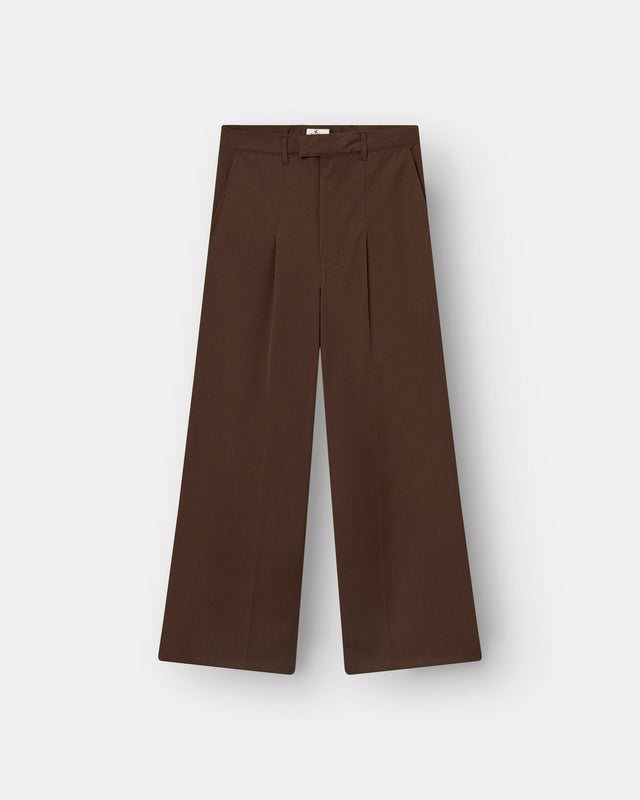 Baggy Suit Pants Brown