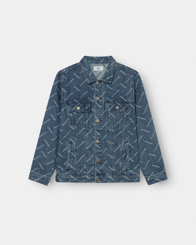 Monogram Denim Jacket Indigo | Skagen - clothing.dk
