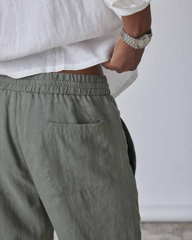 100% Hørbukser Army | Skagen - clothing.dk