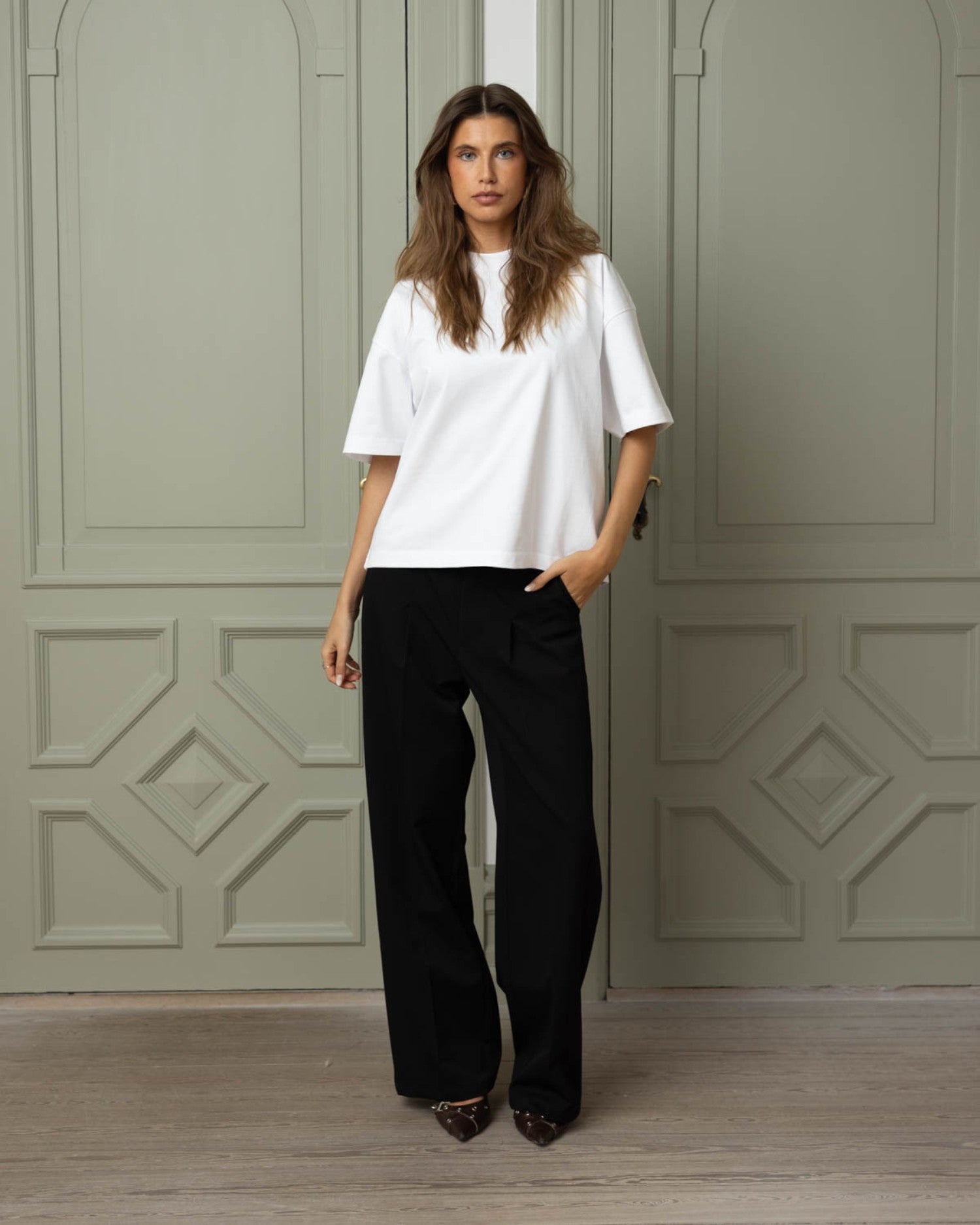 Blank T-shirt White dame