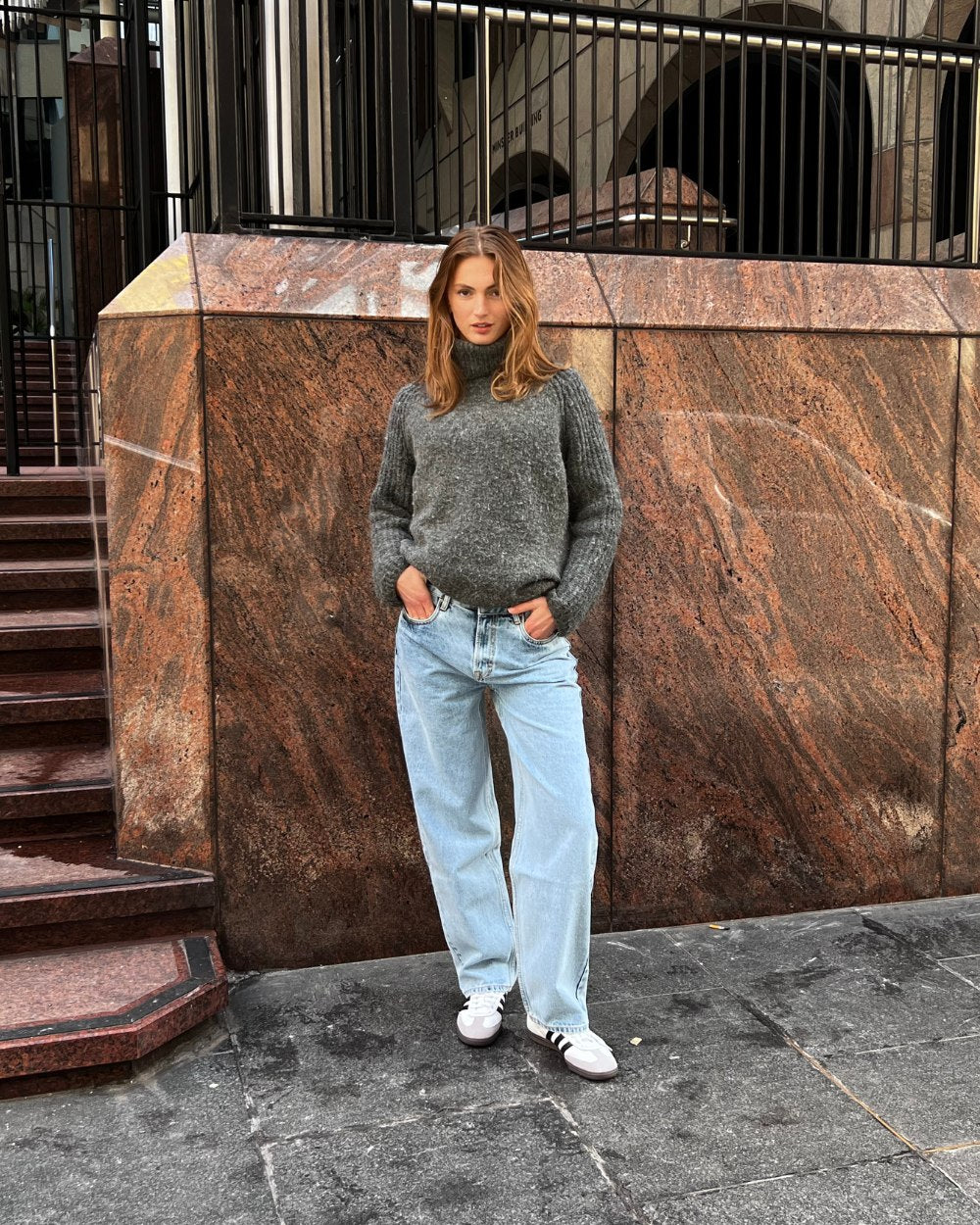 Regular Denim Jeans Light Blue