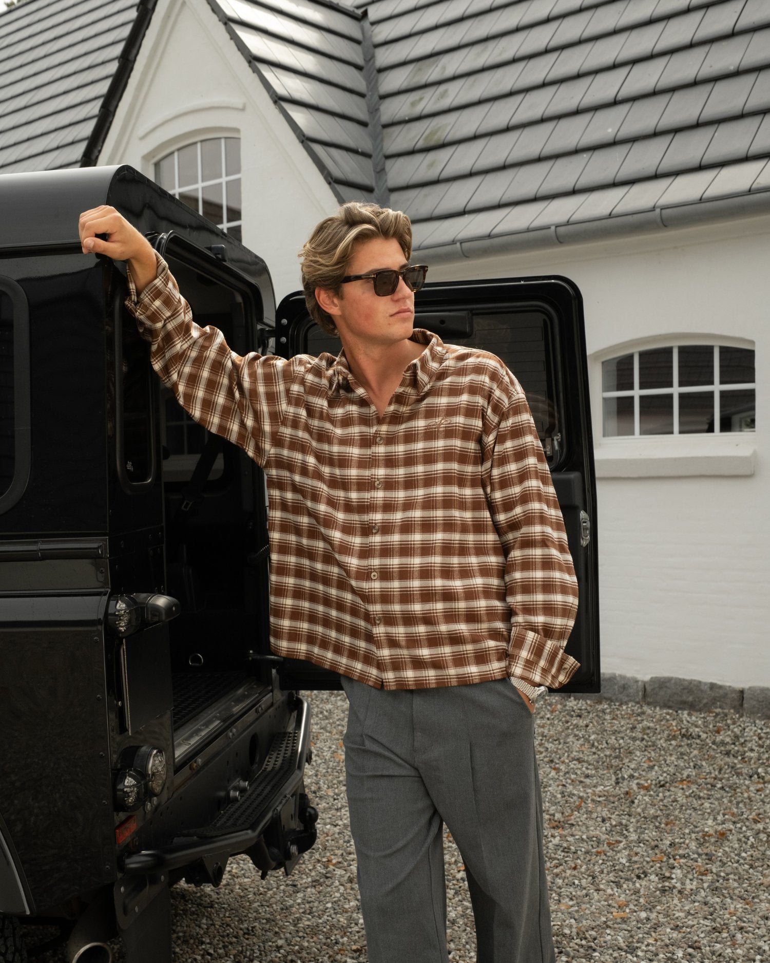 Ternet Flannel Shirt Brown