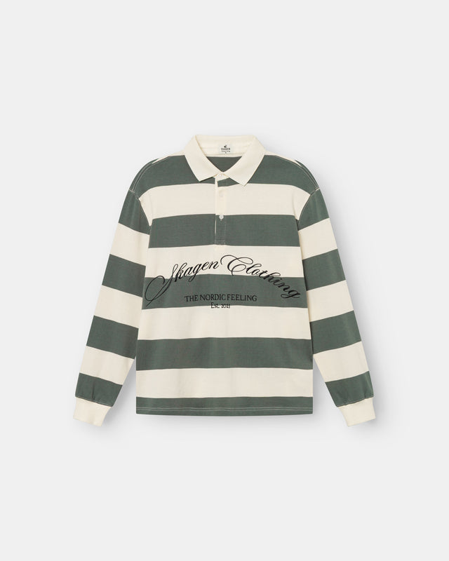 Striped Polo Shirt Grøn