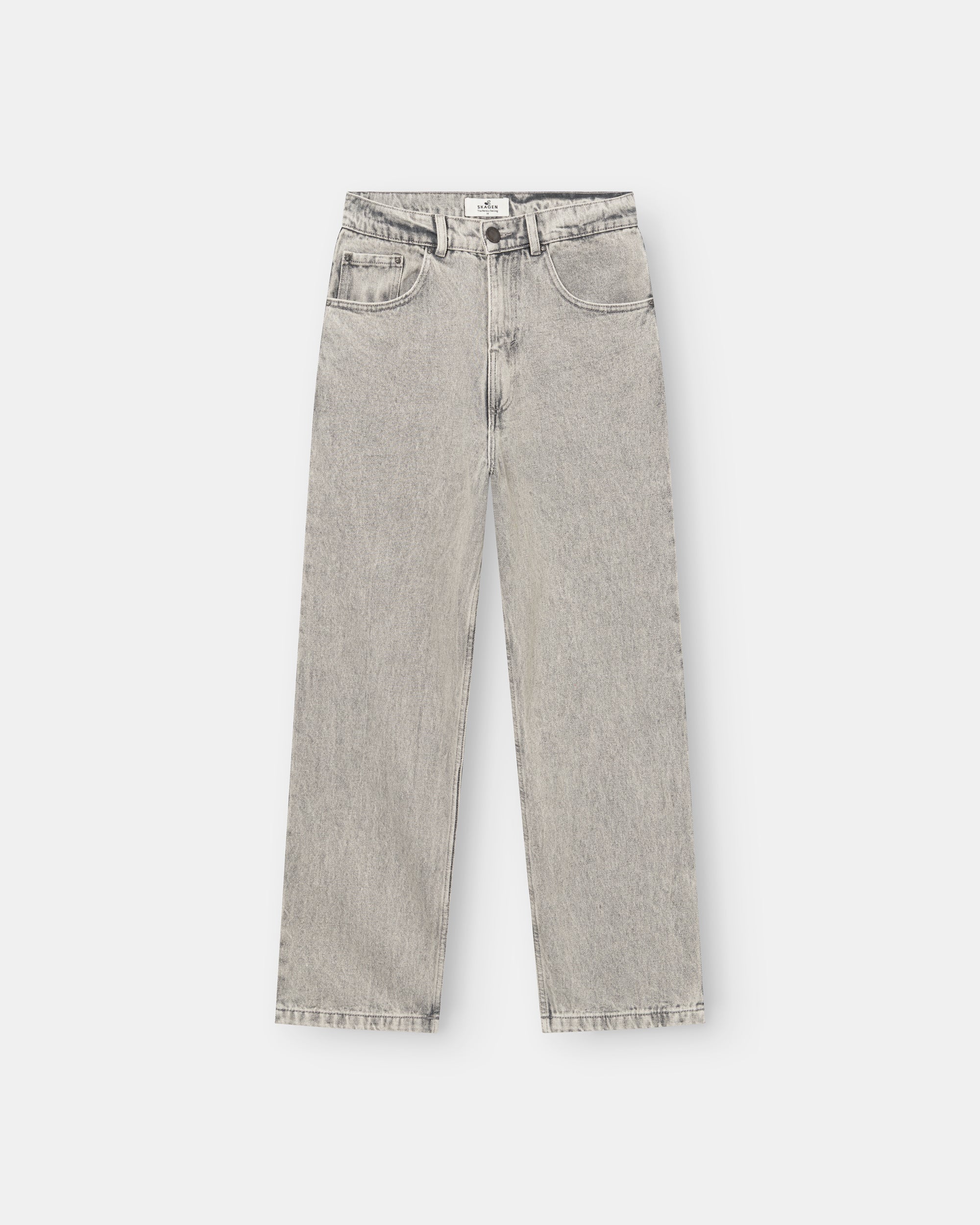 Baggy Denim Jeans Light Grey