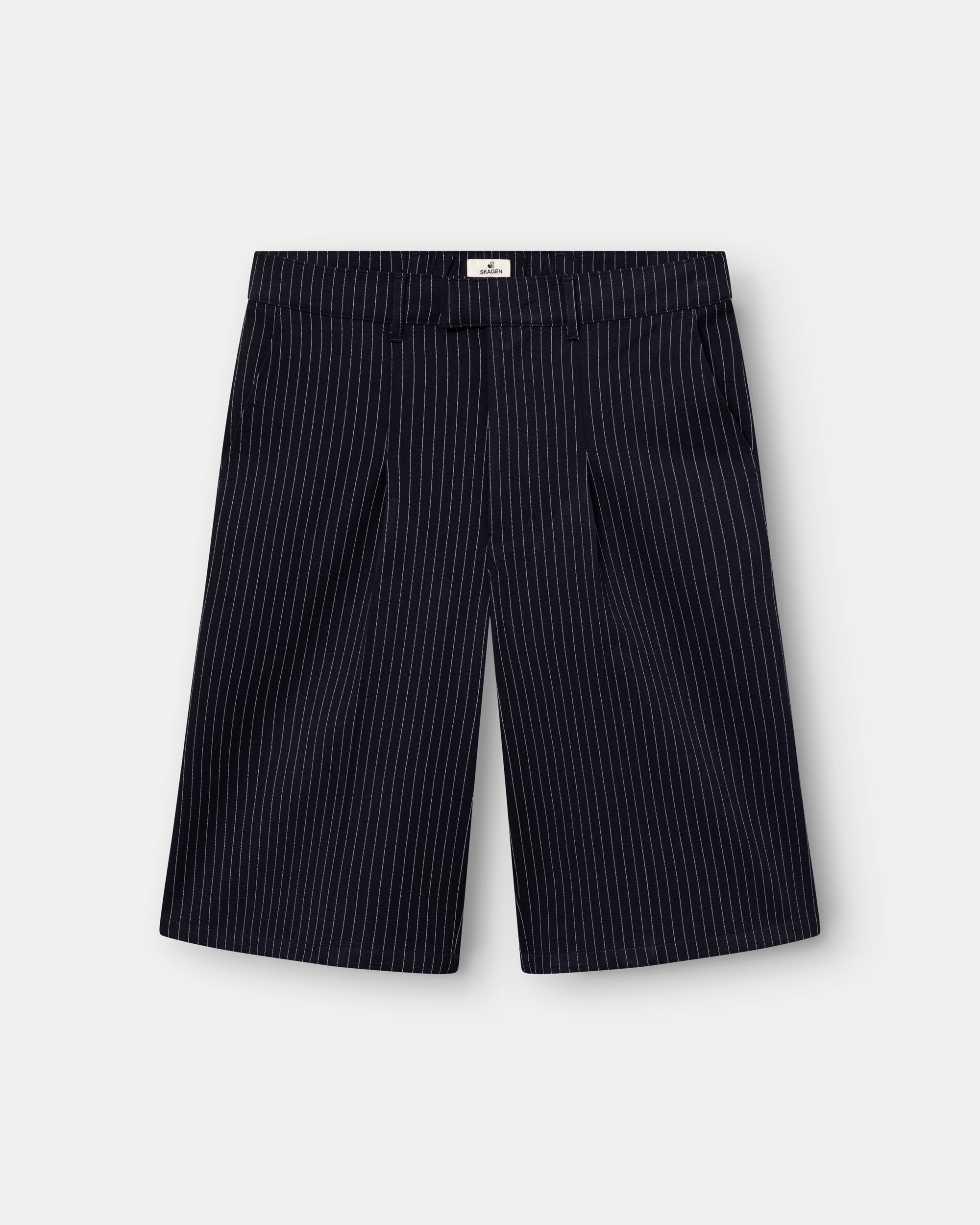 Bermuda Shorts Navy Pinstriped