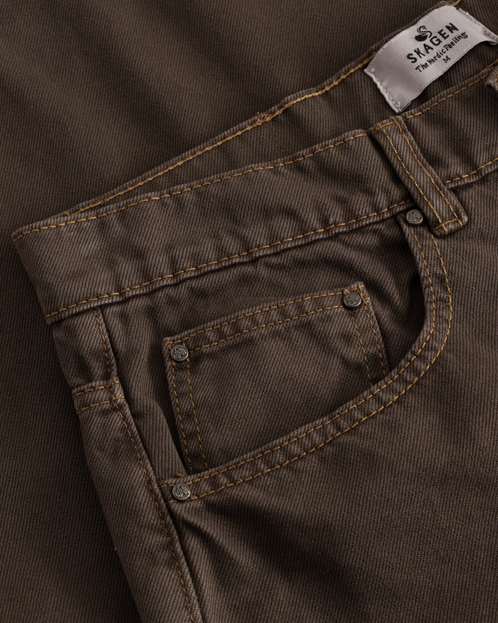 Baggy Denim Jeans Brown