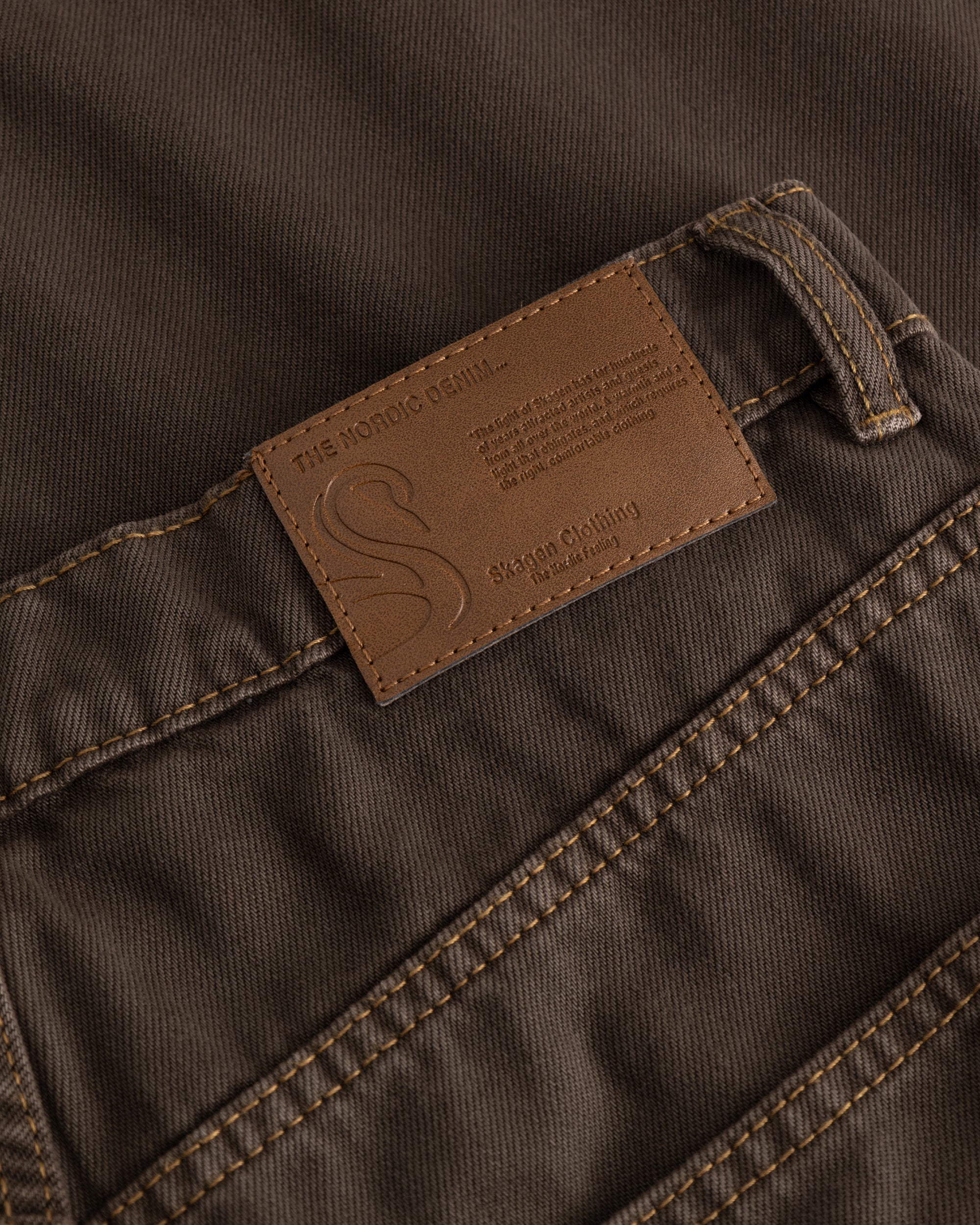 Baggy Denim Jeans Brown