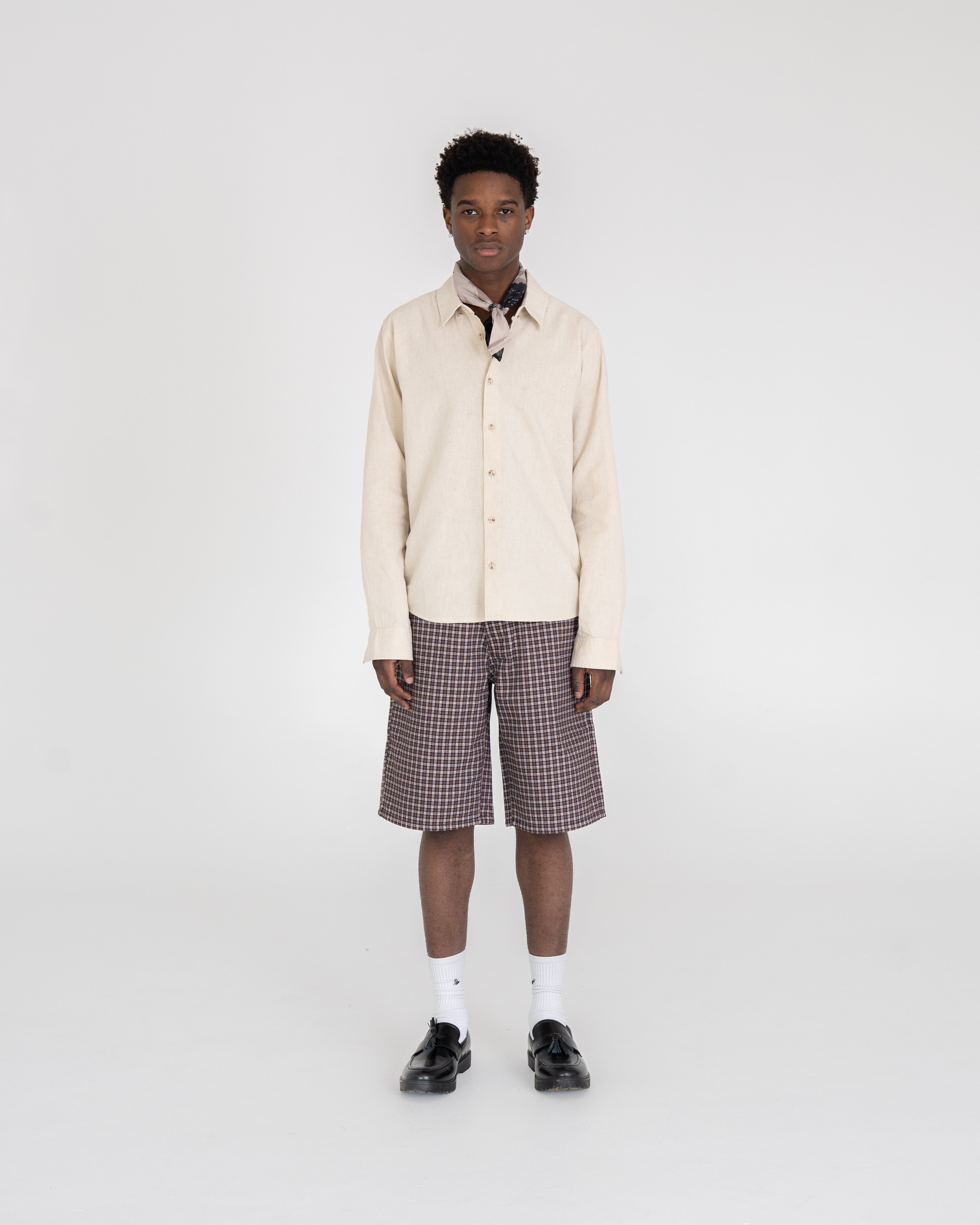 Jorts Checkered Pattern