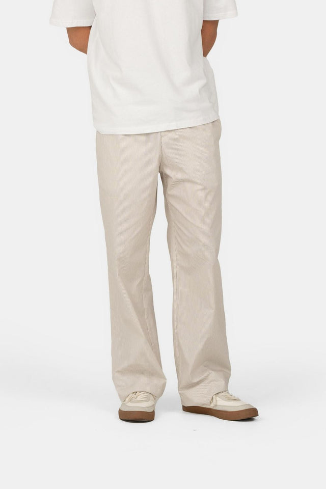 Pyjamas Pants Beige stribet |  Skagen-clothing.dk