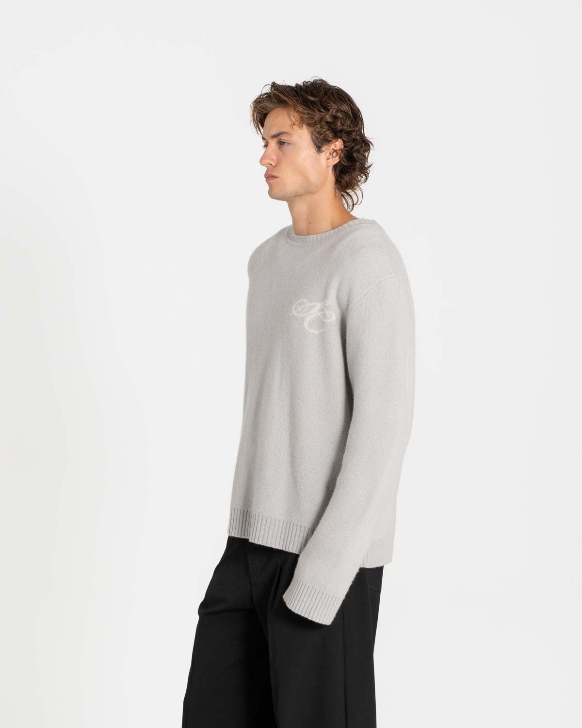 100% Wool Knit Grey