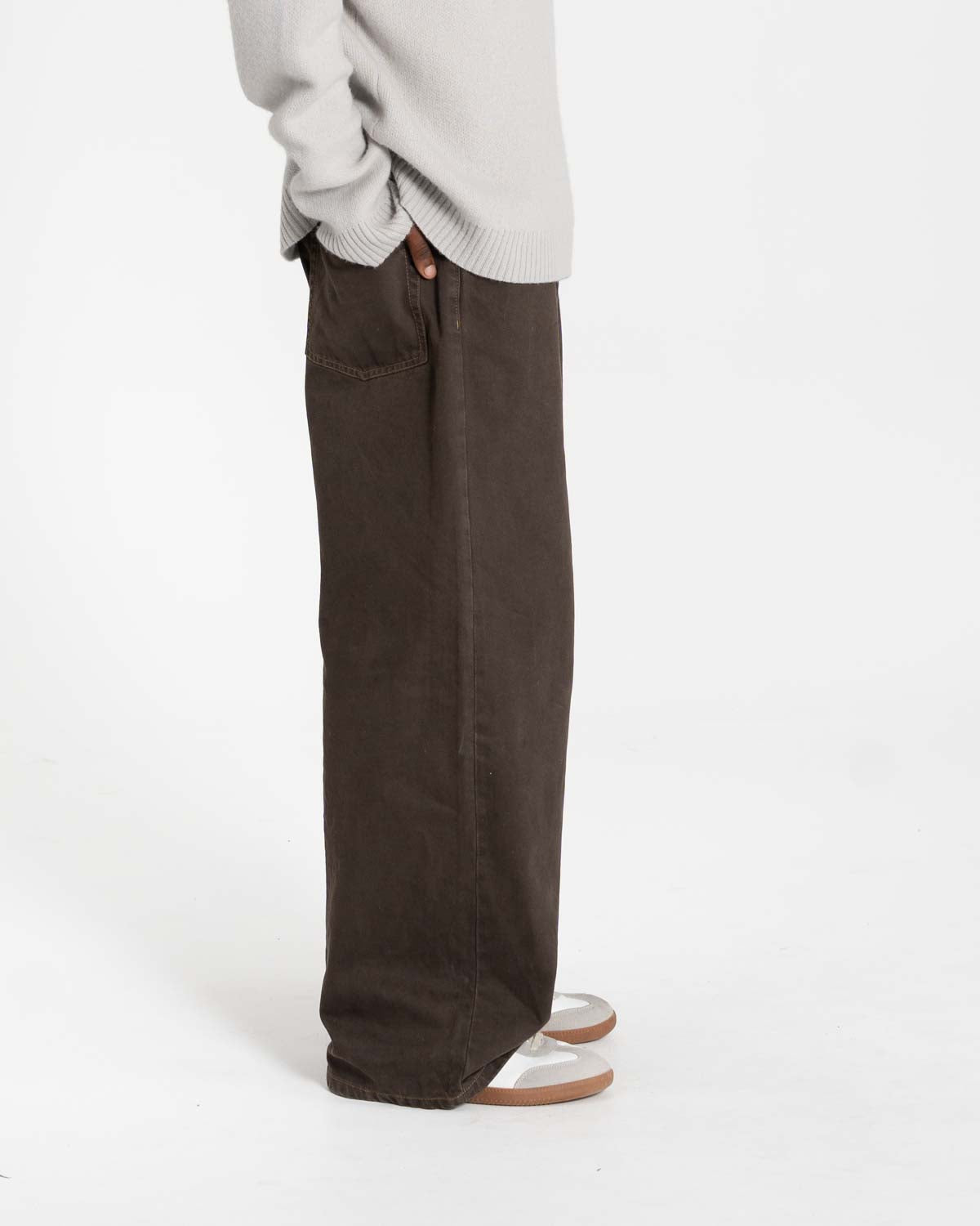 Extra baggy Denim Brown