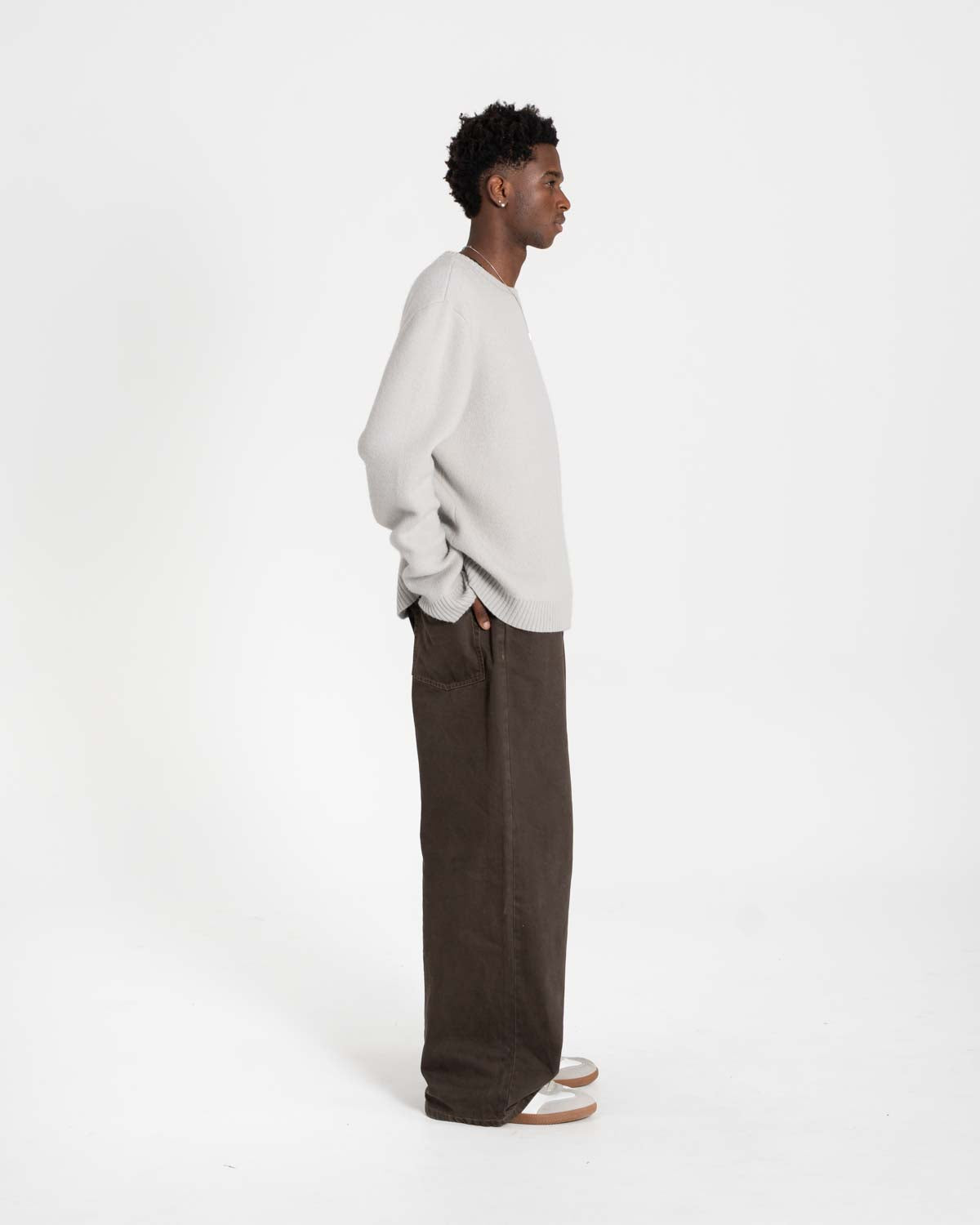 Extra baggy Denim Brown