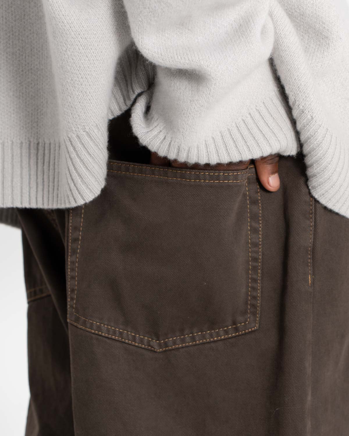 Extra baggy Denim Brown