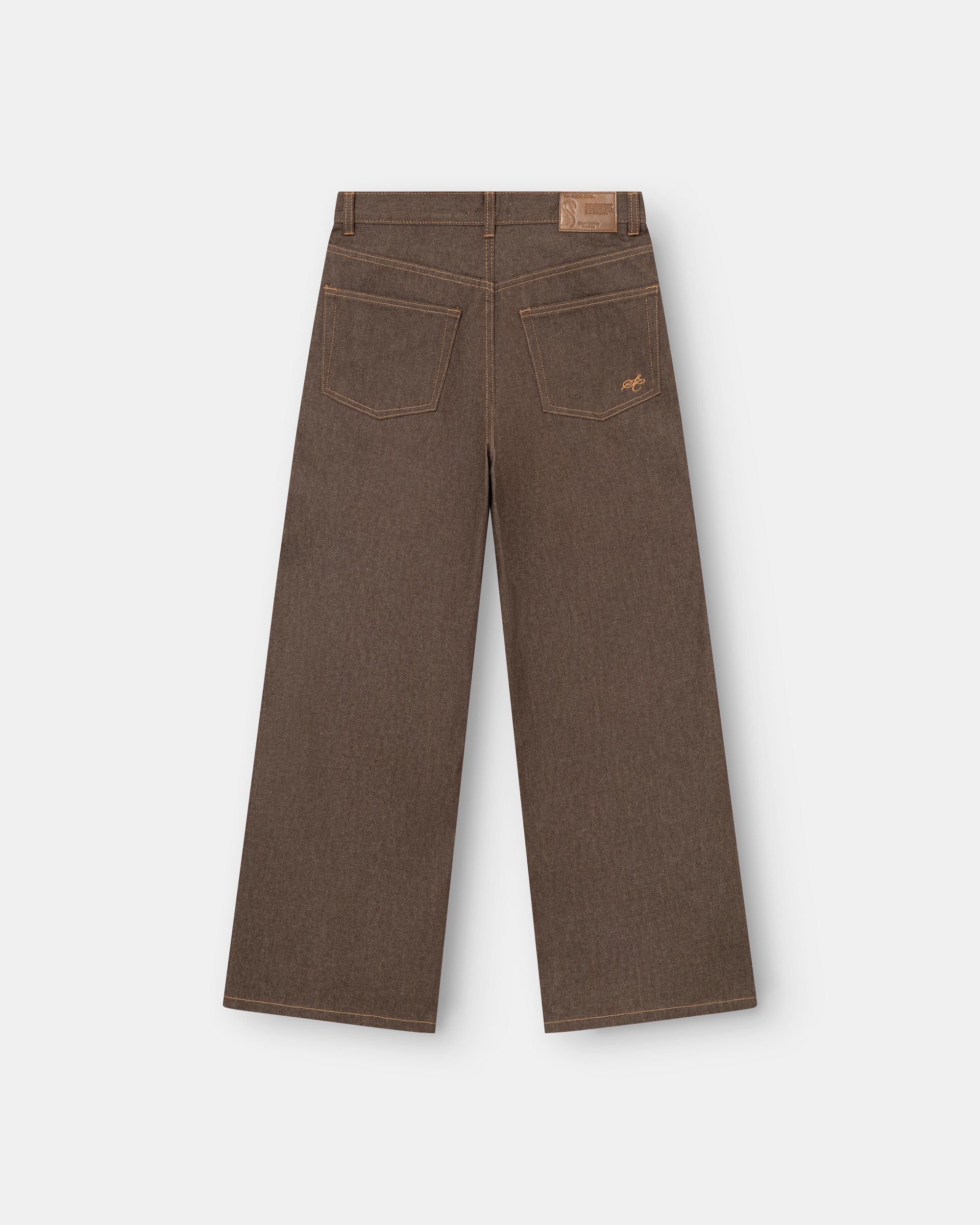 Raw Selvedge Denim Jeans brown