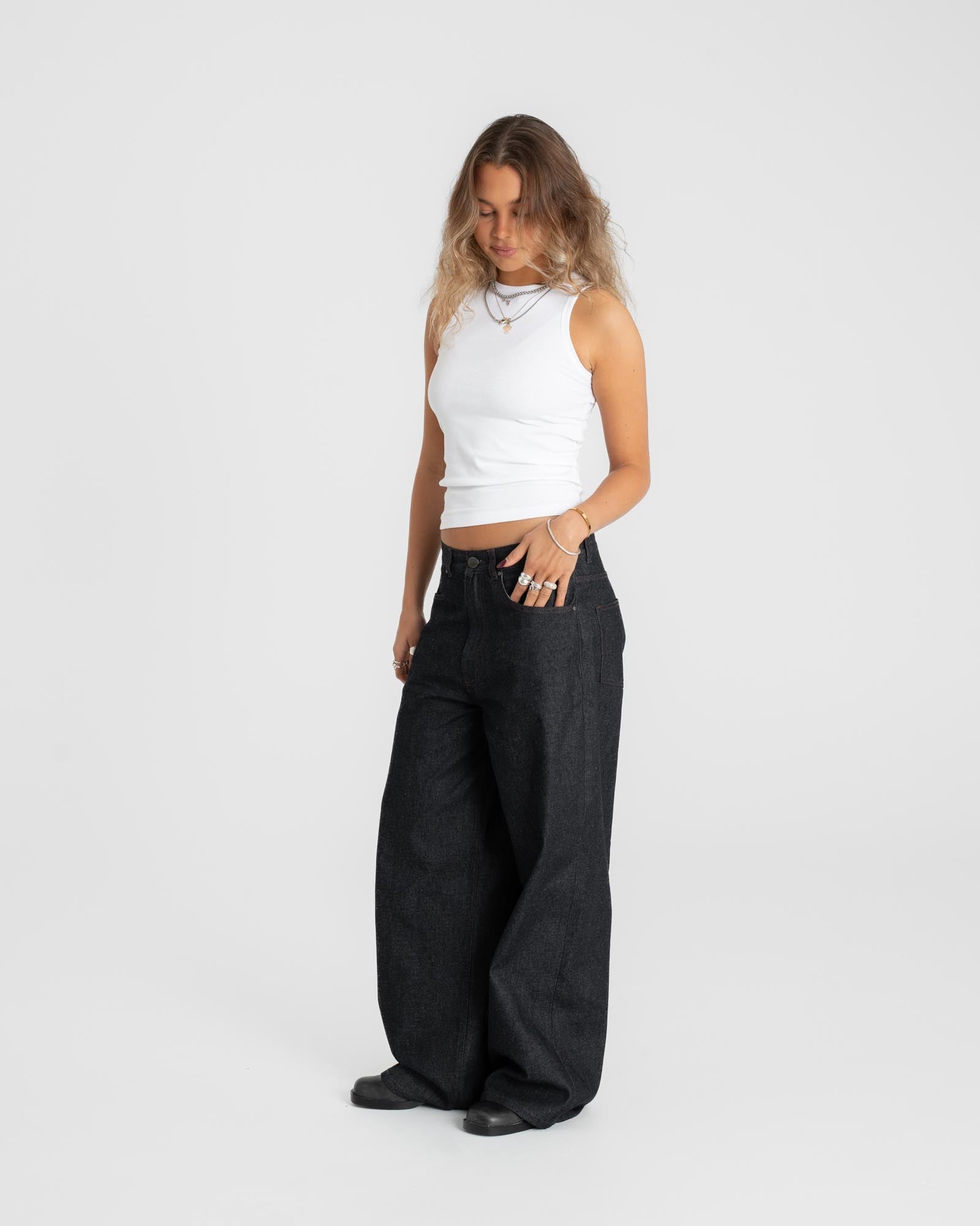 Extra Baggy denim jeans Selvedge