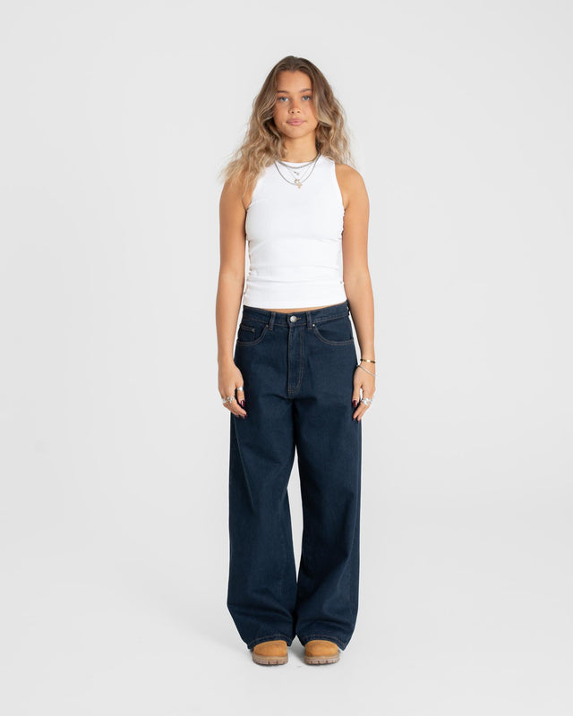 Extra Baggy Denim Jeans Indigo