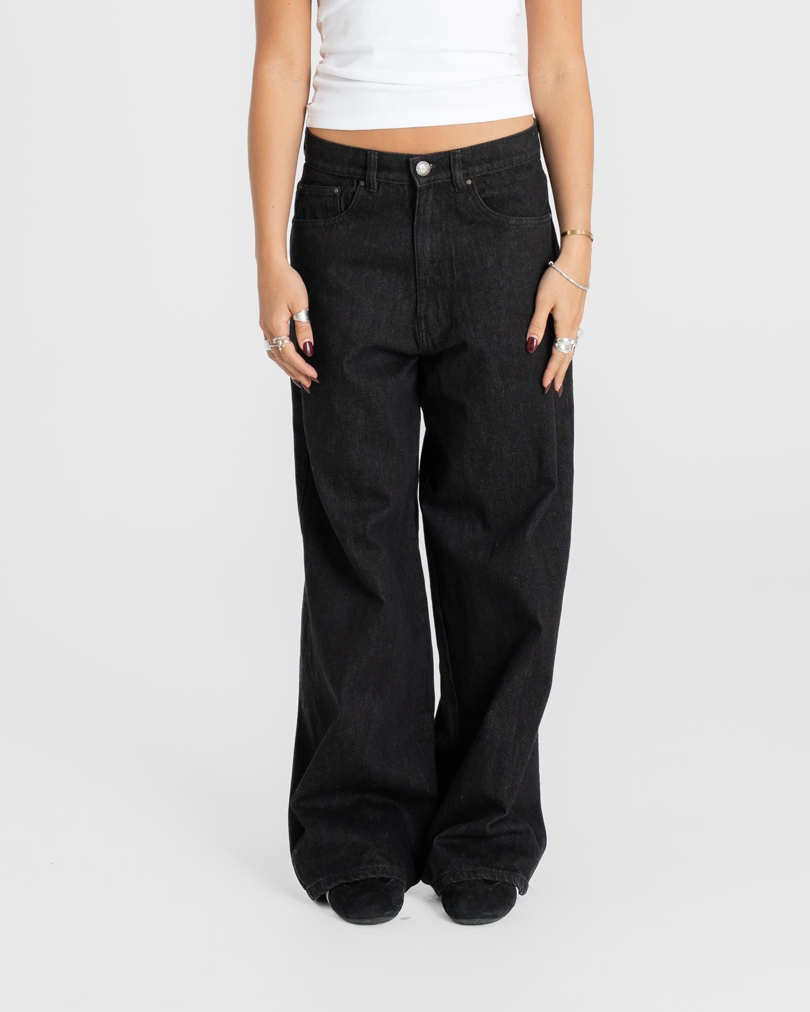 Extra Baggy Denim Jeans Black