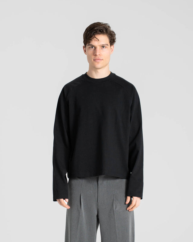 SC Logo Raglan Longsleeve T-shirt Black tone-tone