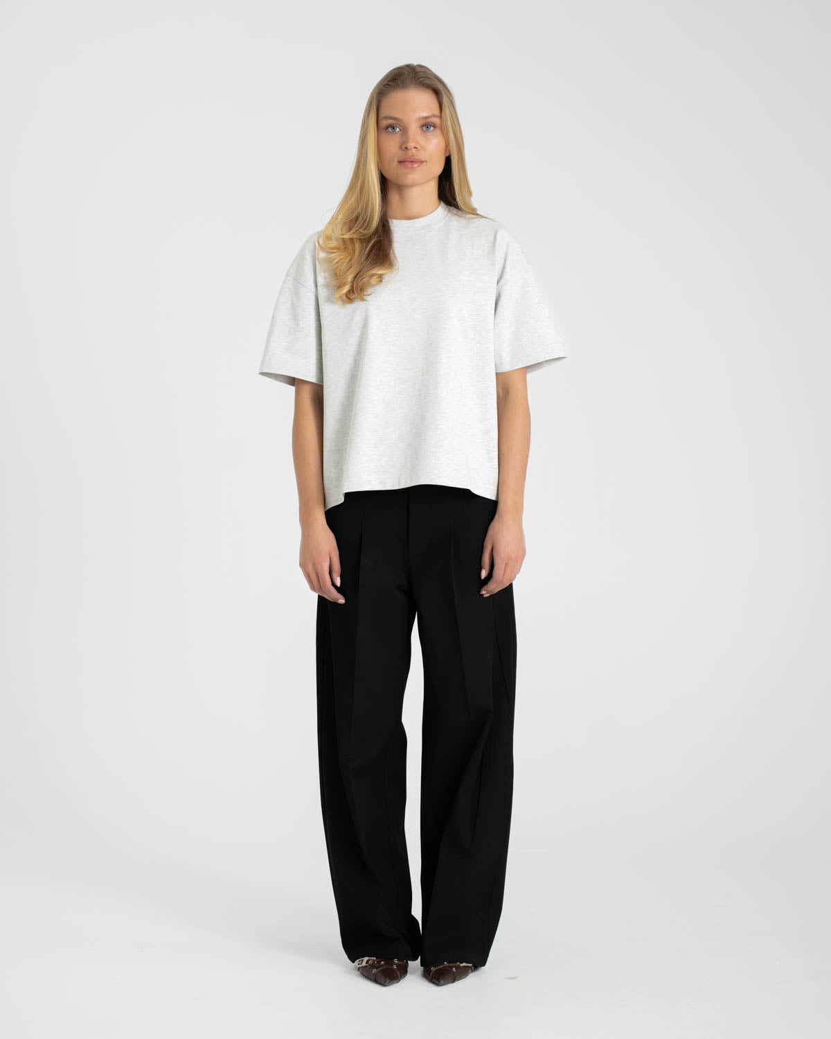 Blank T-shirt Grey dame