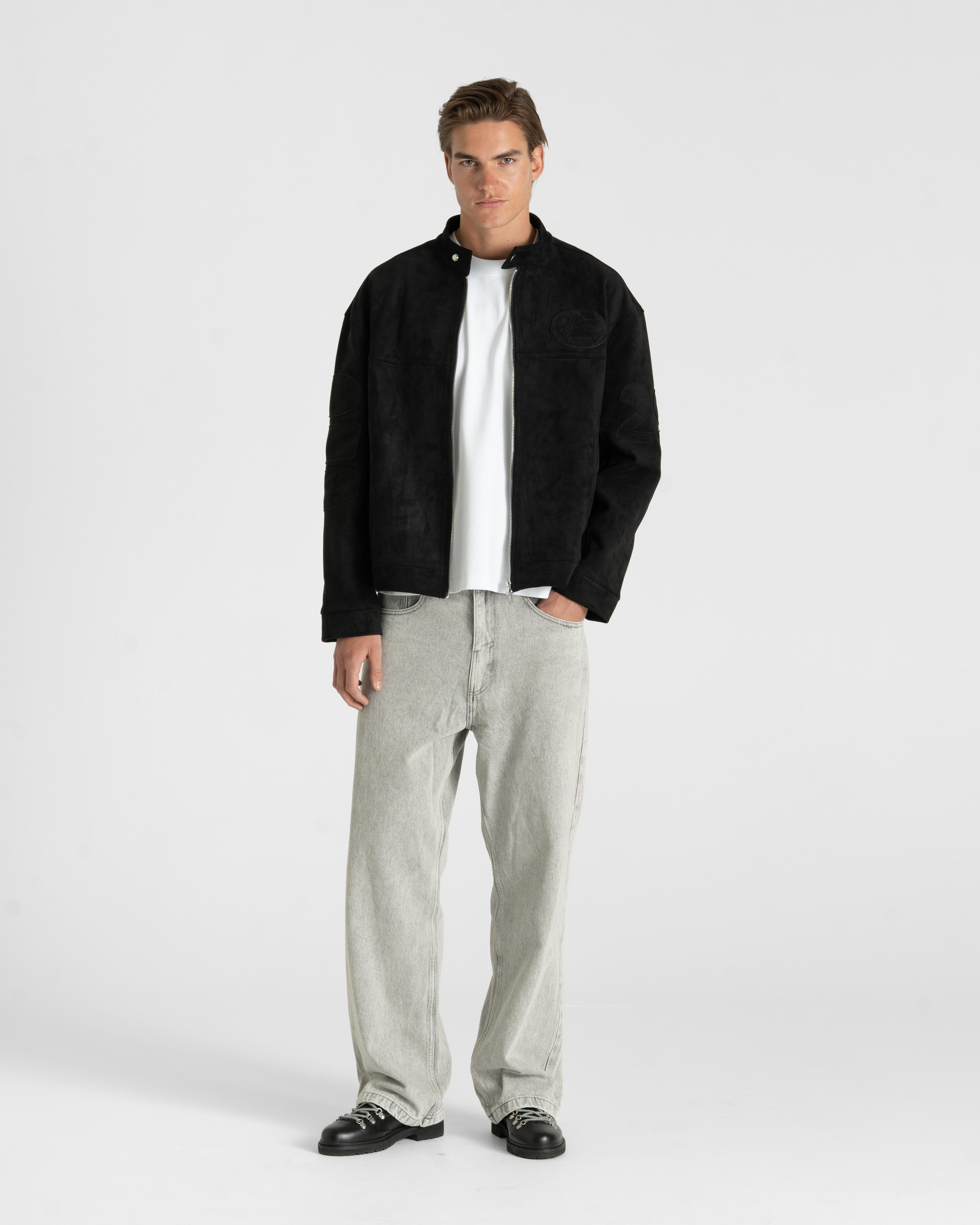 Suede Jacket Black
