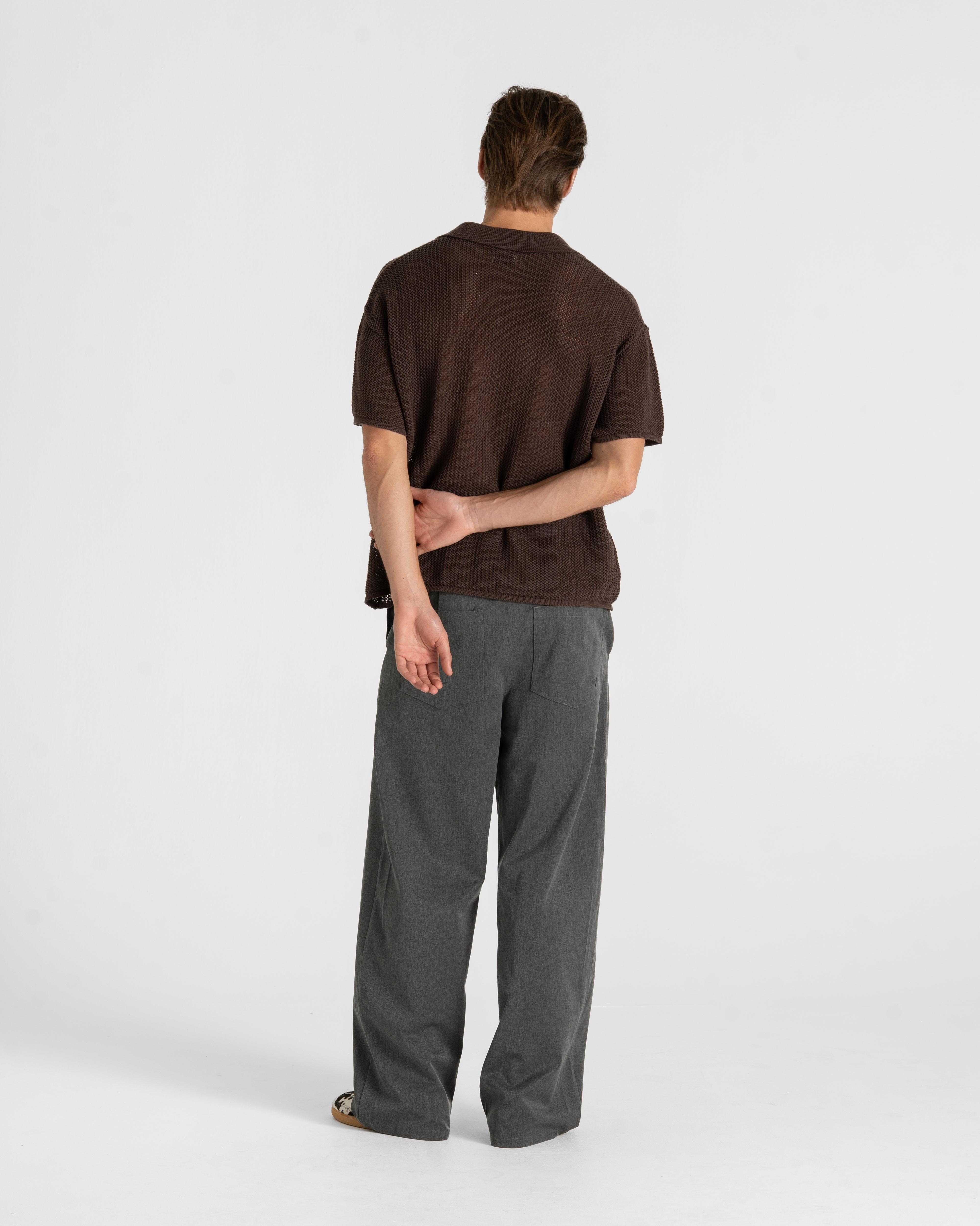 Knitted Polo Brown