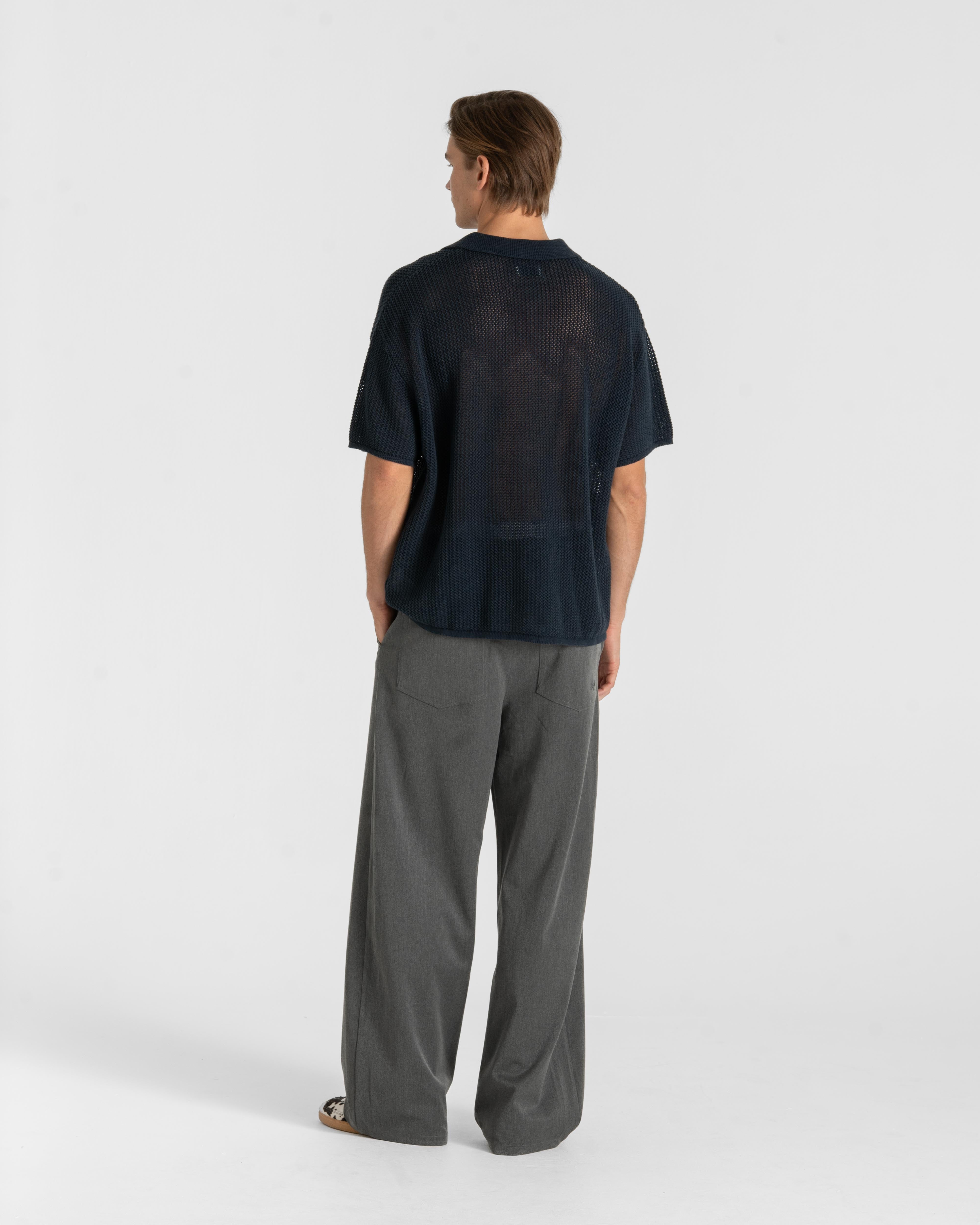 Knitted Polo Navy