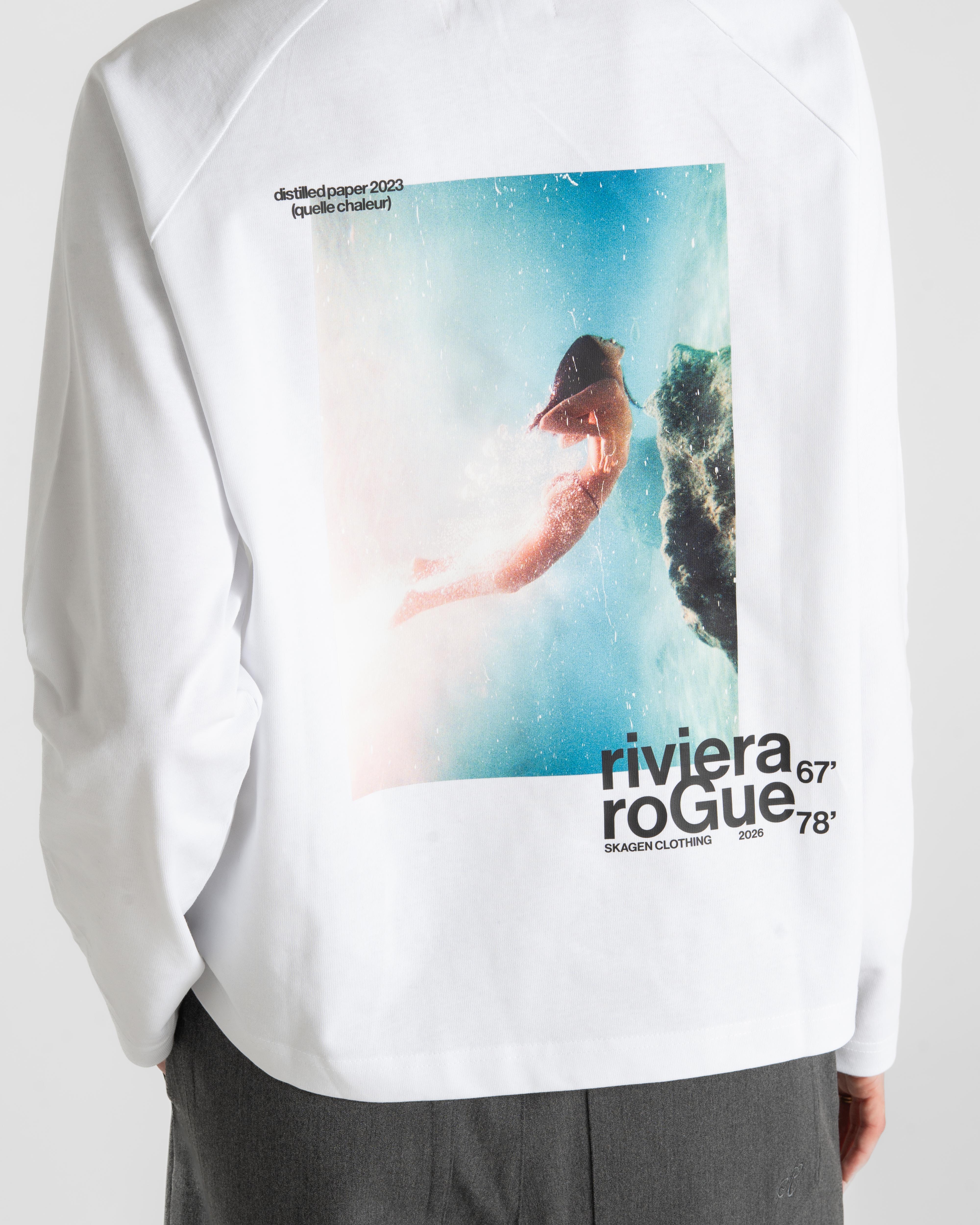 Riviera Rogue Raglan Longsleeve White Dame