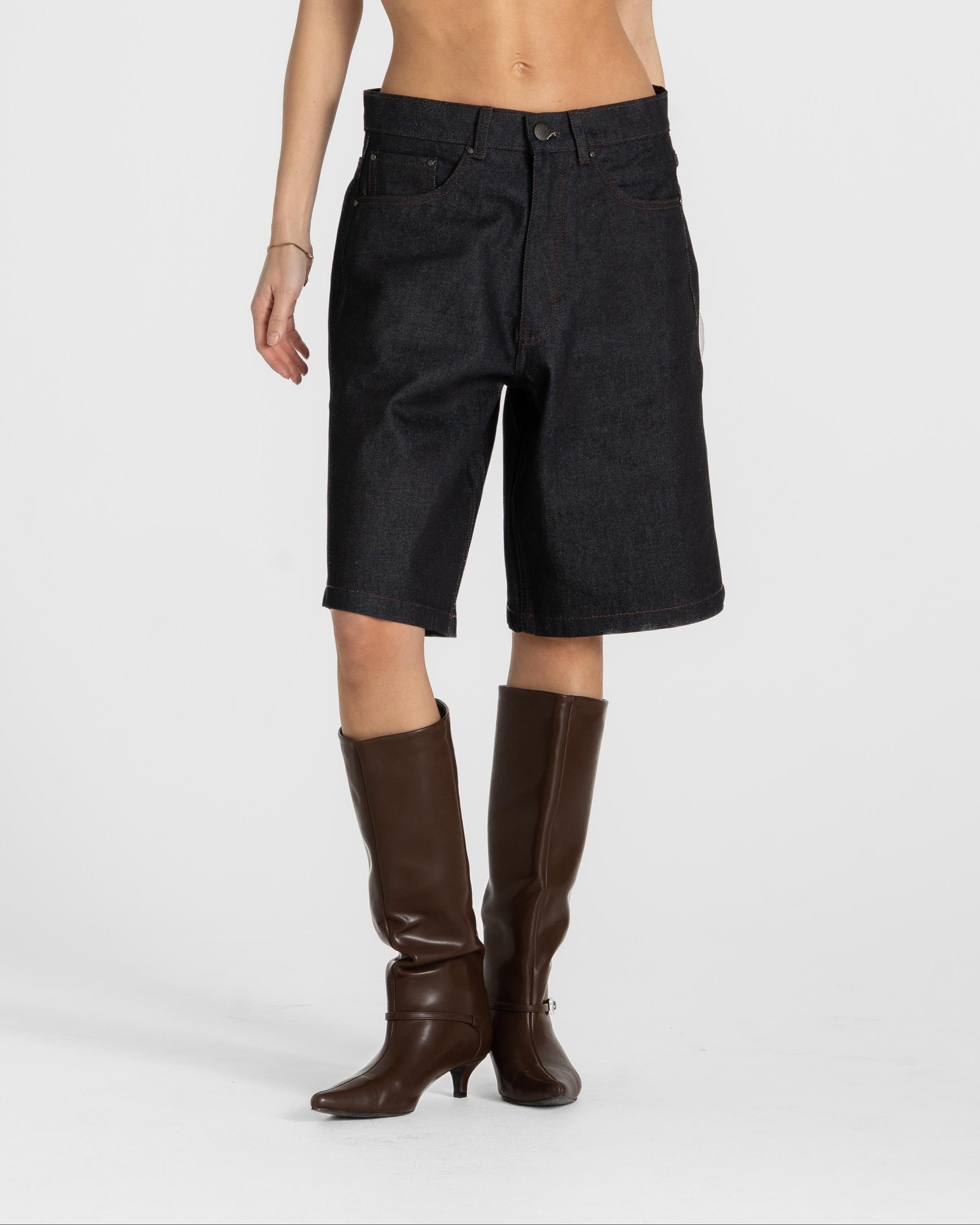 Jorts Darkwash Selvedge dame