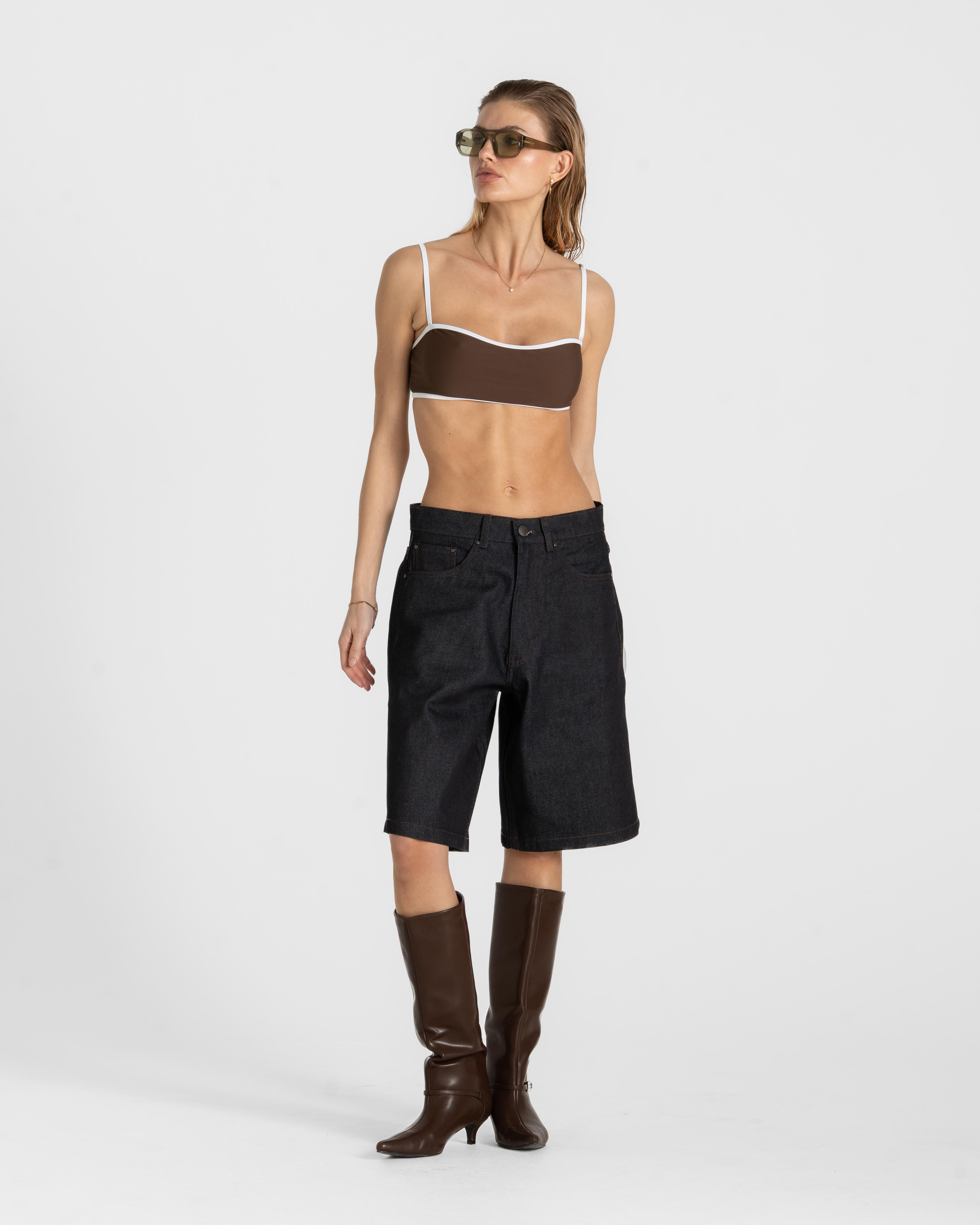 Jorts Darkwash Selvedge dame