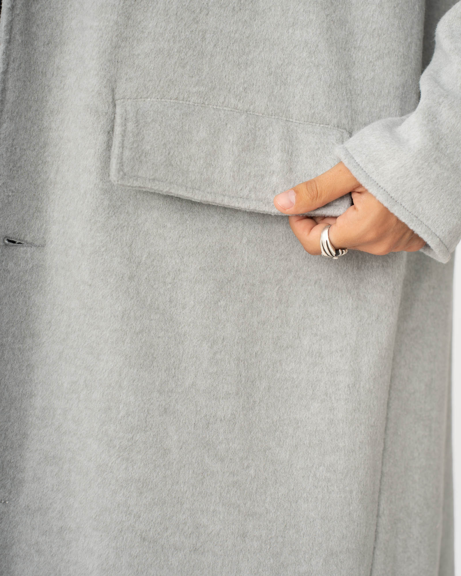 Raglan Coat Light Grey