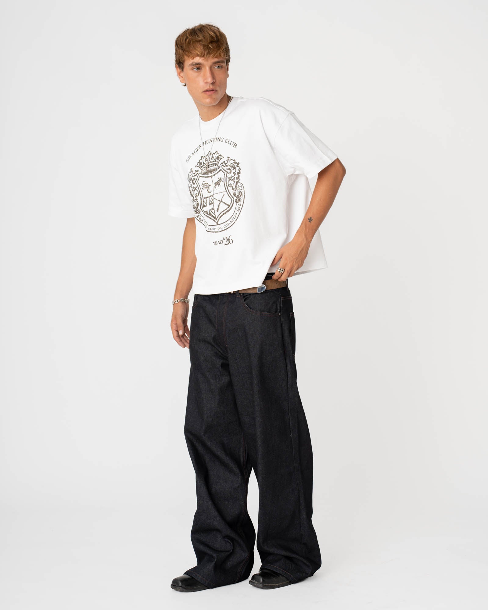 Graphic T-Shirt 'Country Club' White
