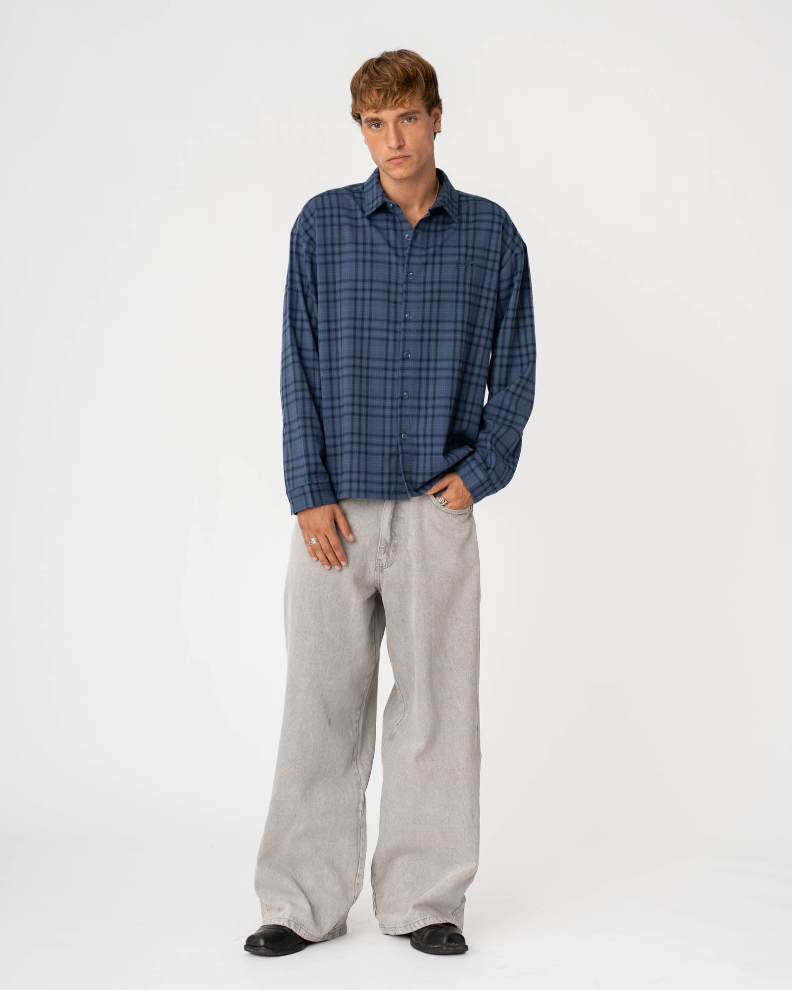 Extra Baggy Denim Jeans Light Blue Vintage Wash