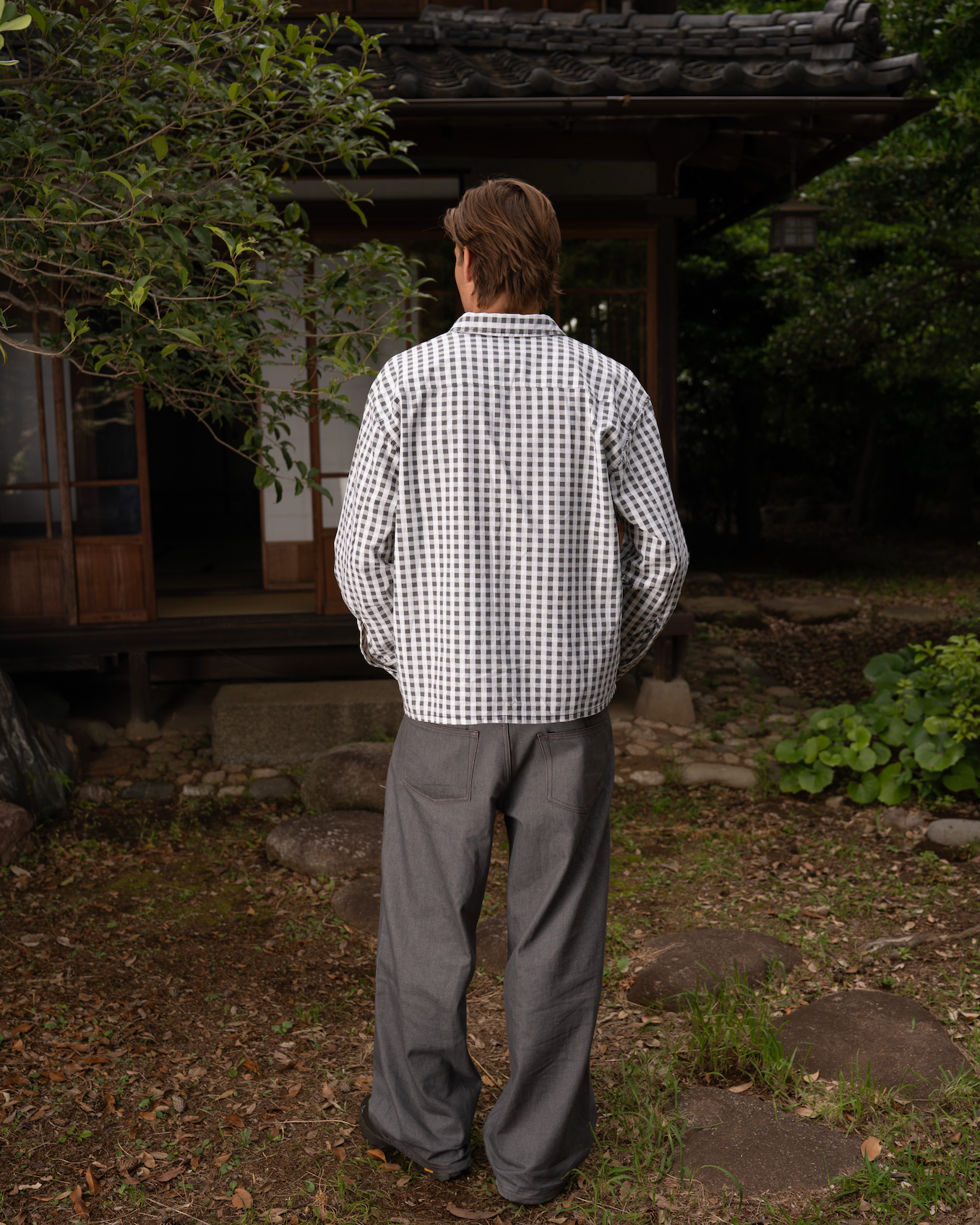 Checked Shirt Black