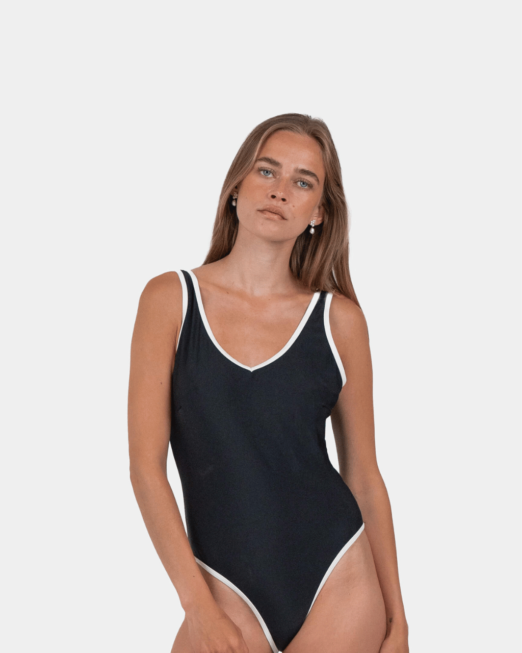 Badedragt Sort | Skagen - clothing.dk