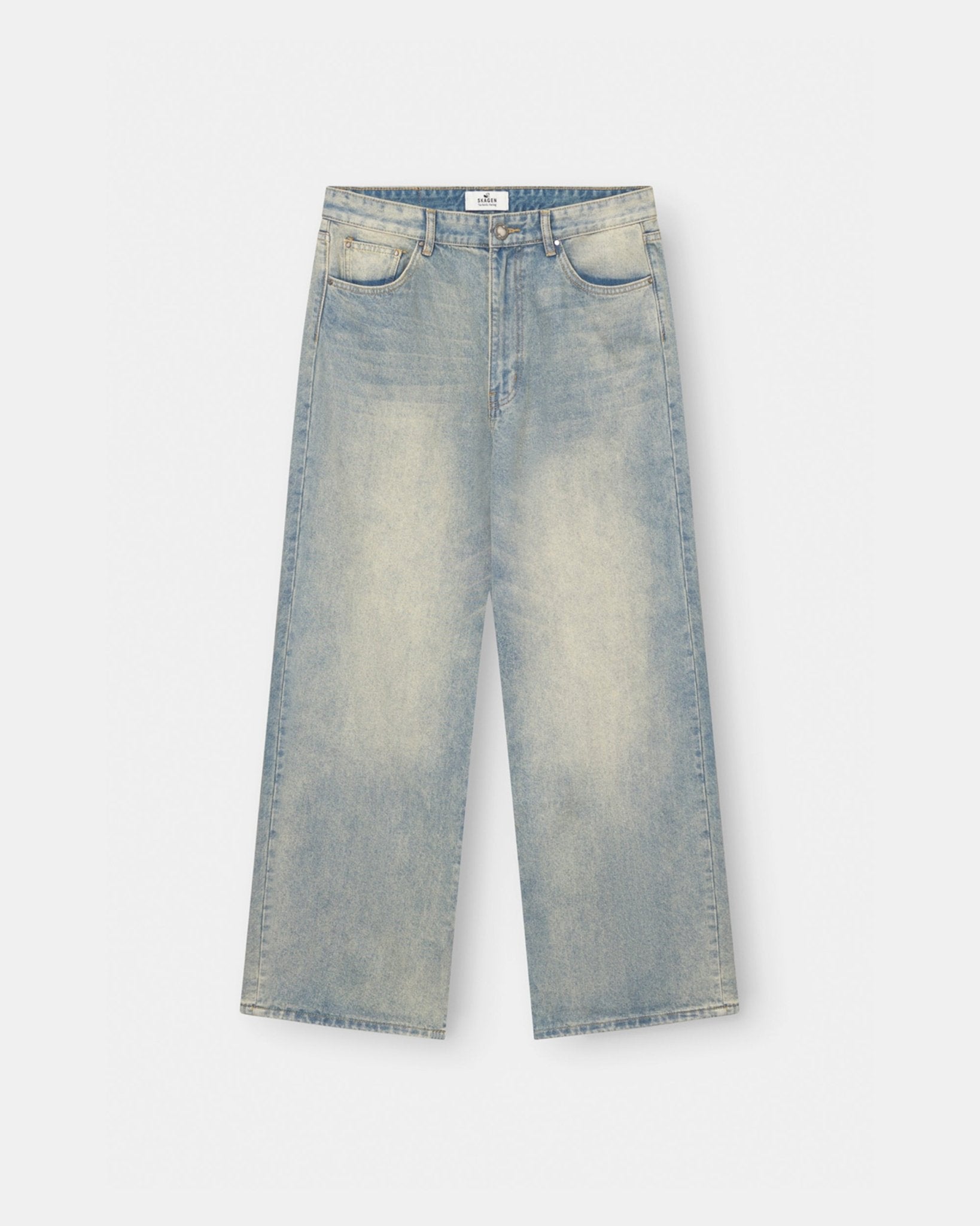 Baggy Denim Jeans Light Blue Vintage Wash | Skagen - clothing.dk