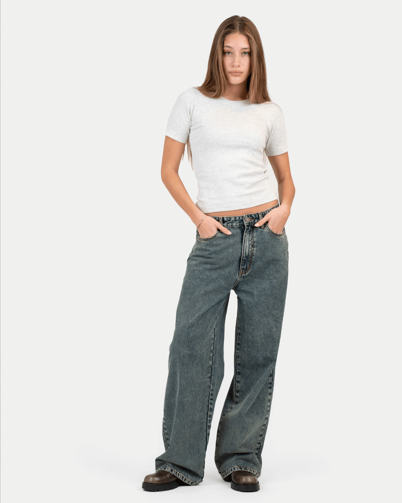 Baggy Denim Jeans Mid Blue Vintage Wash | Skagen - clothing.dk