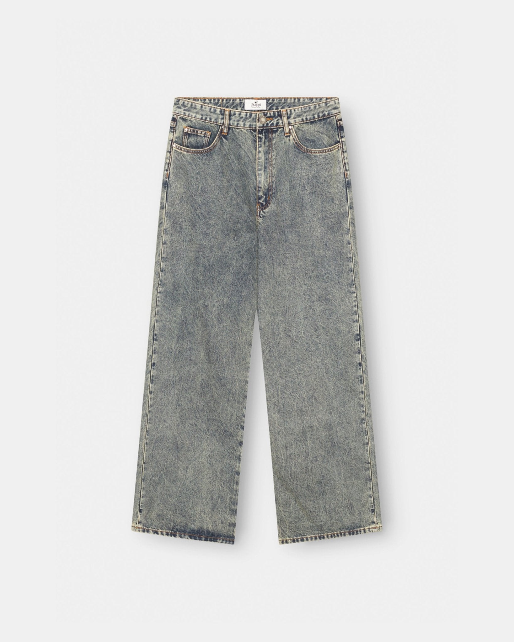 Baggy Denim Jeans Mid Blue Vintage Wash | Skagen - clothing.dk