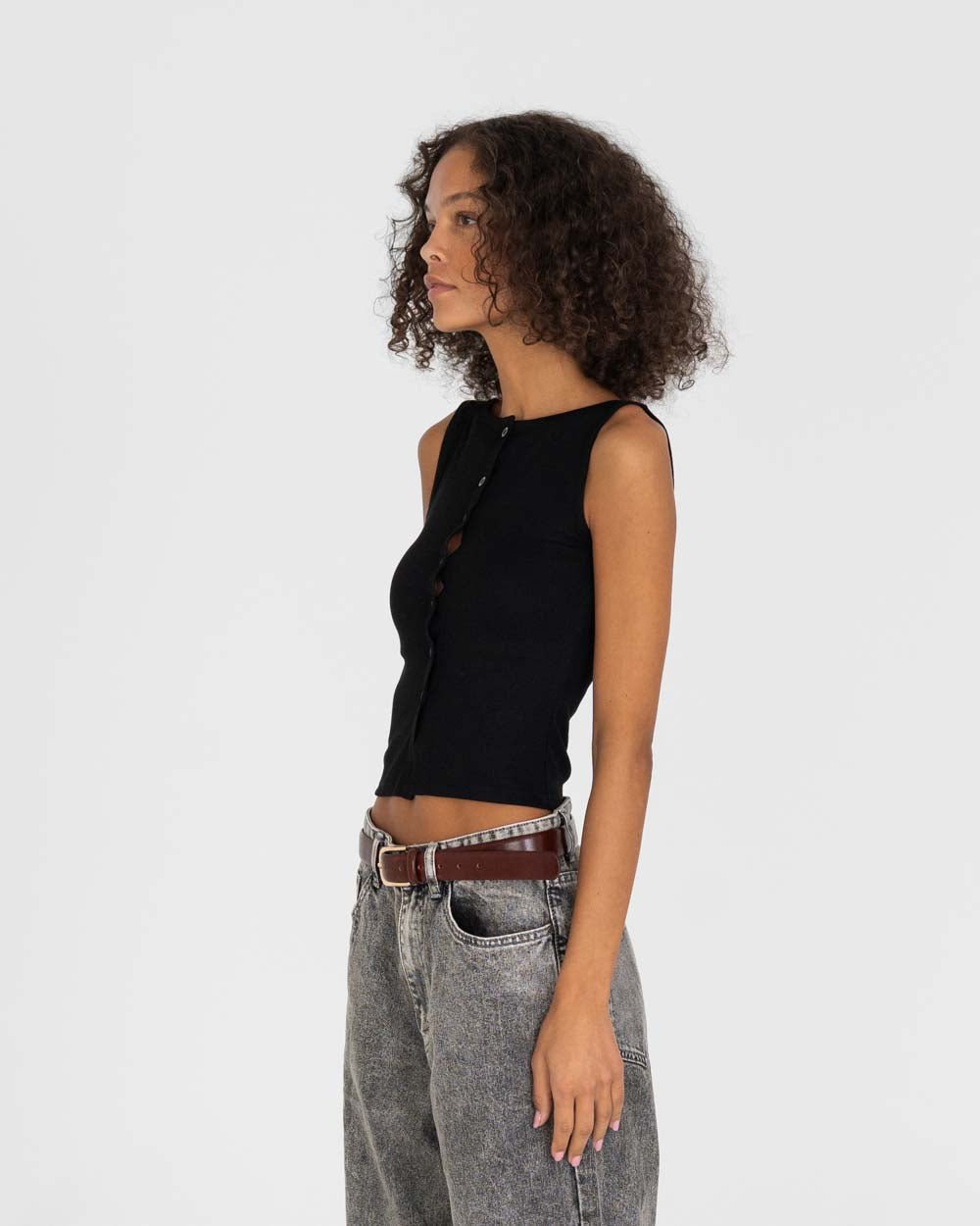 Bottoned Top Black | Skagen - clothing.dk