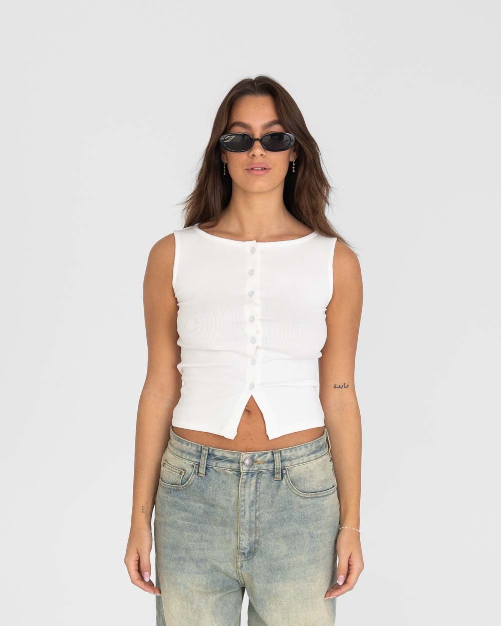 Bottoned Top White | Skagen - clothing.dk