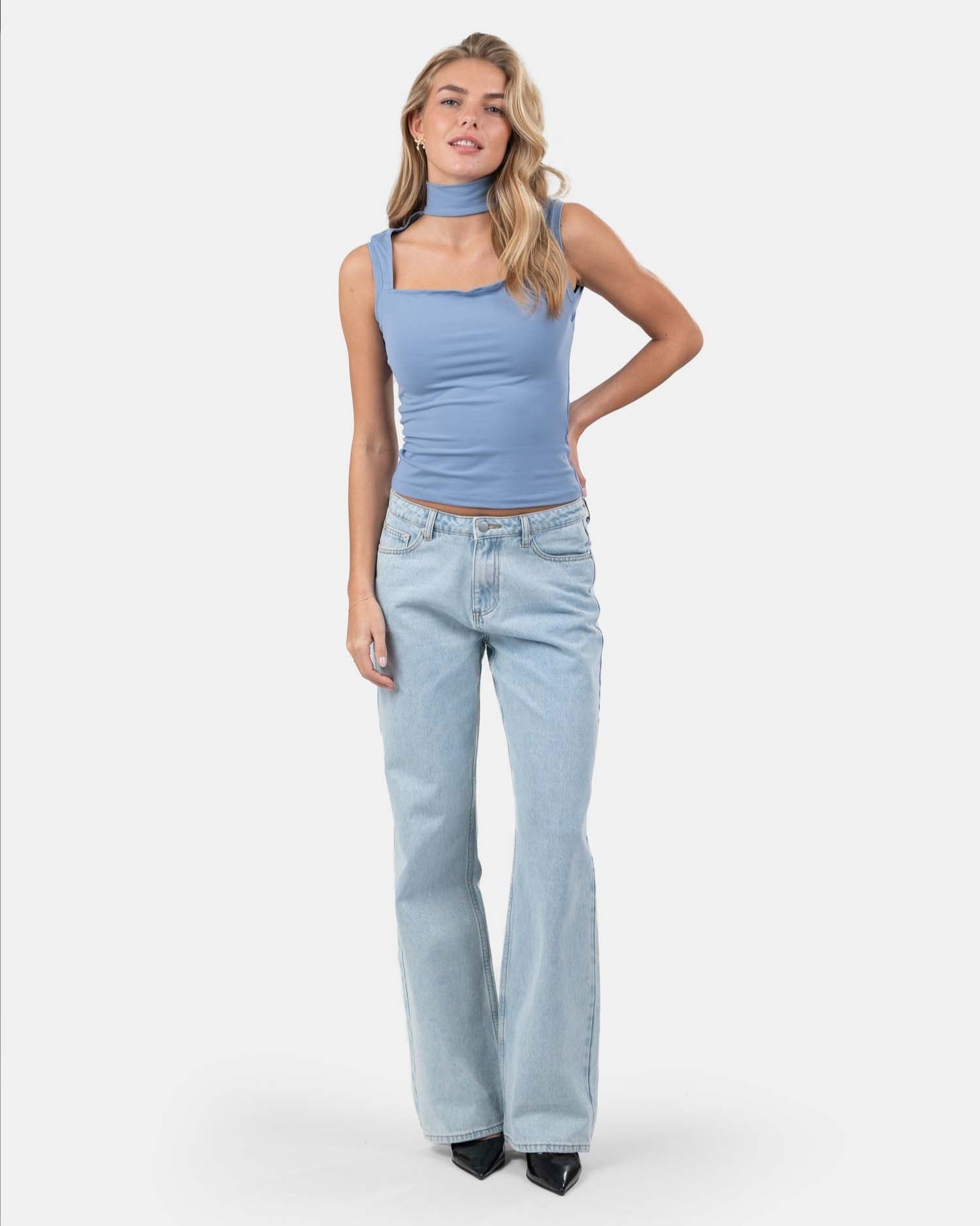 Choker Top Blå | Skagen - clothing.dk