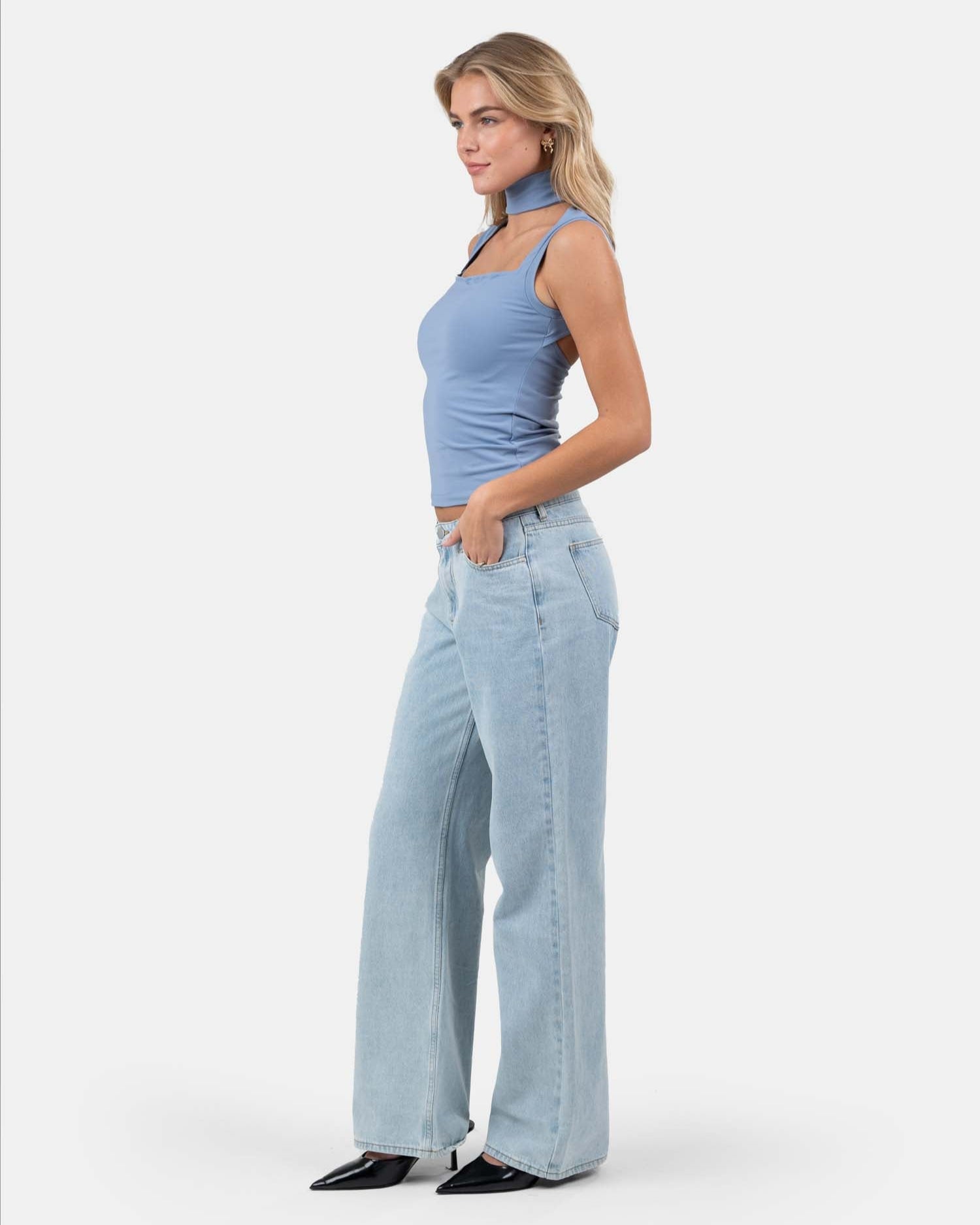 Choker Top Blå | Skagen - clothing.dk