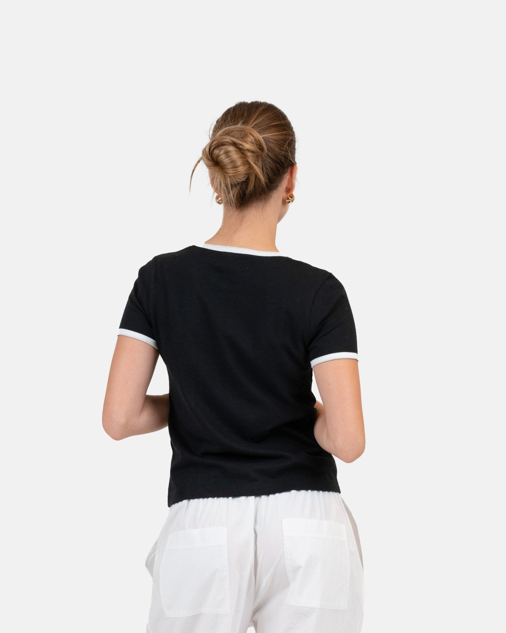 Contrast Baby Tee Sort | Skagen - clothing.dk