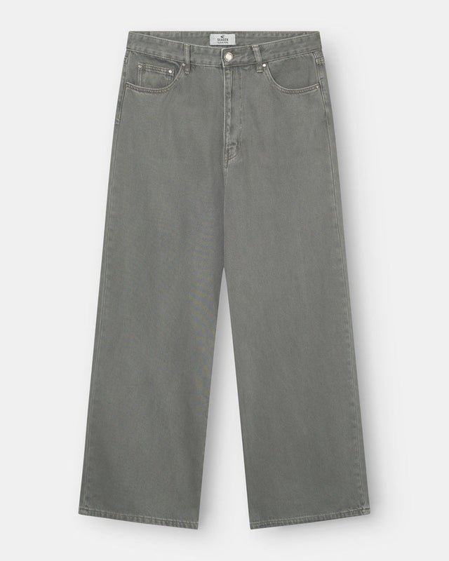 Baggy Denim Jeans Khaki Green