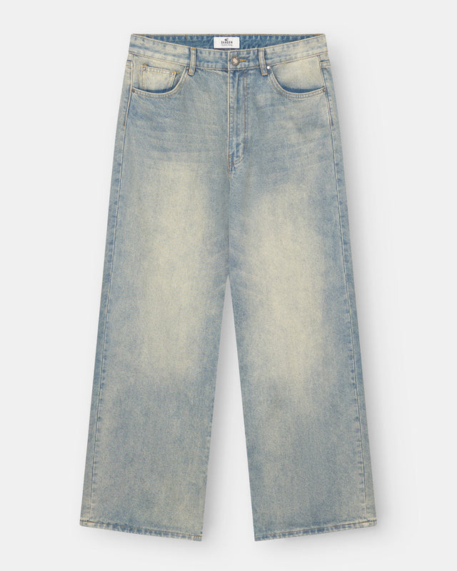 Baggy Denim Jeans Light Blue Vintage Wash