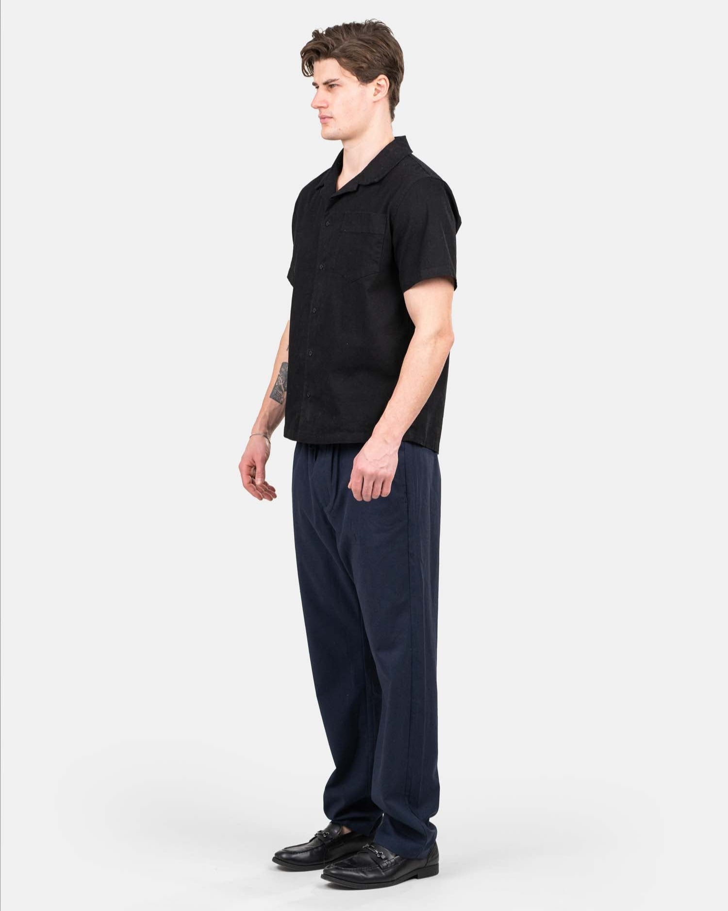 Heavyweight Hørbukser Navy | Skagen - clothing.dk