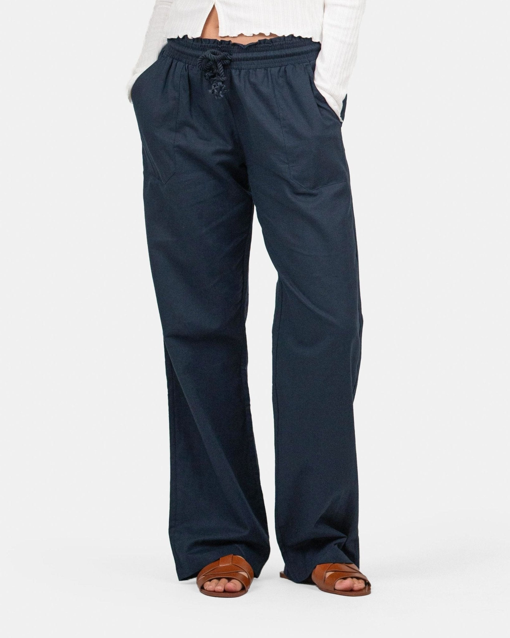 Hørbukser Lavtaljede Navy | Skagen - clothing.dk