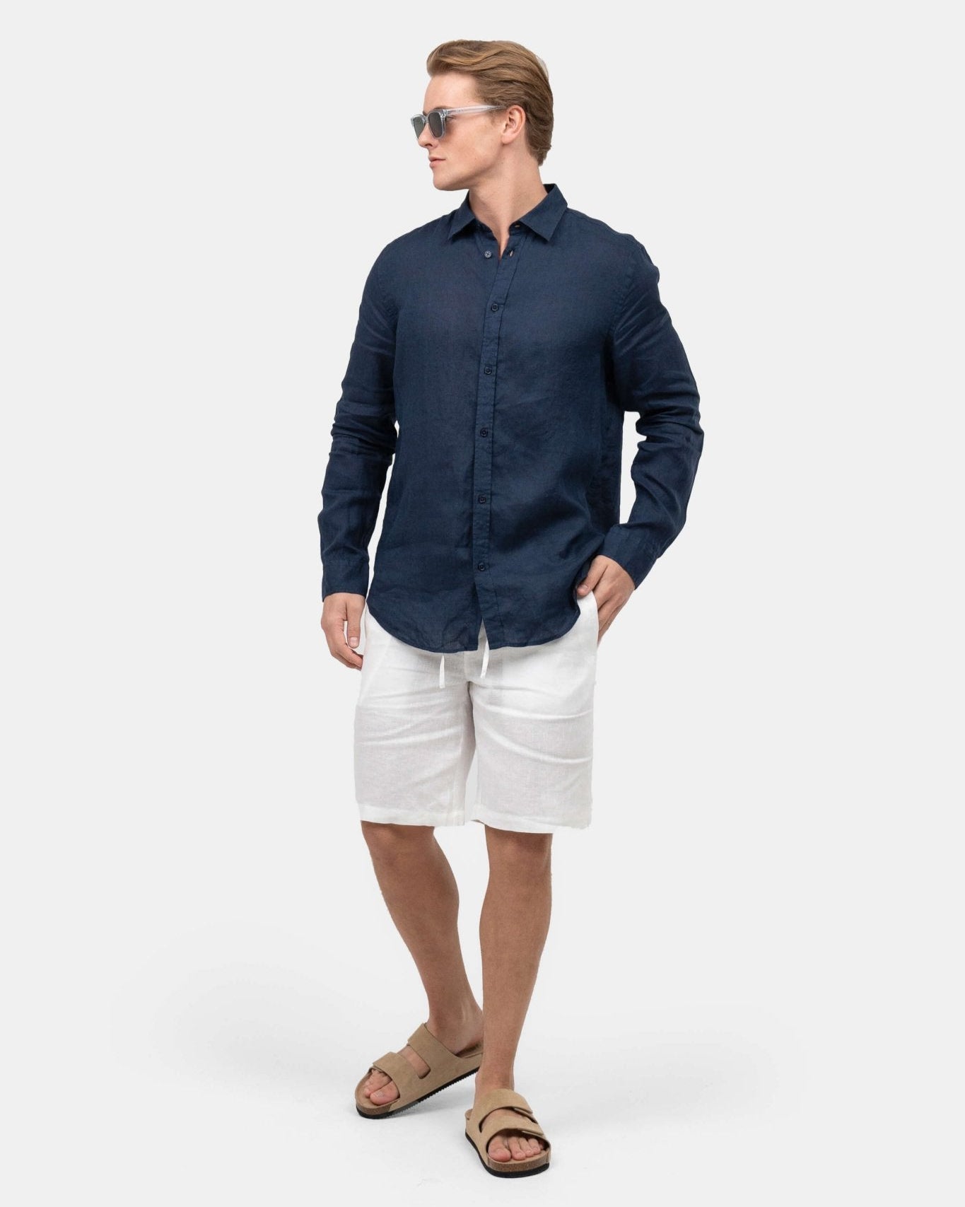 Hørshorts Hvid | Skagen - clothing.dk